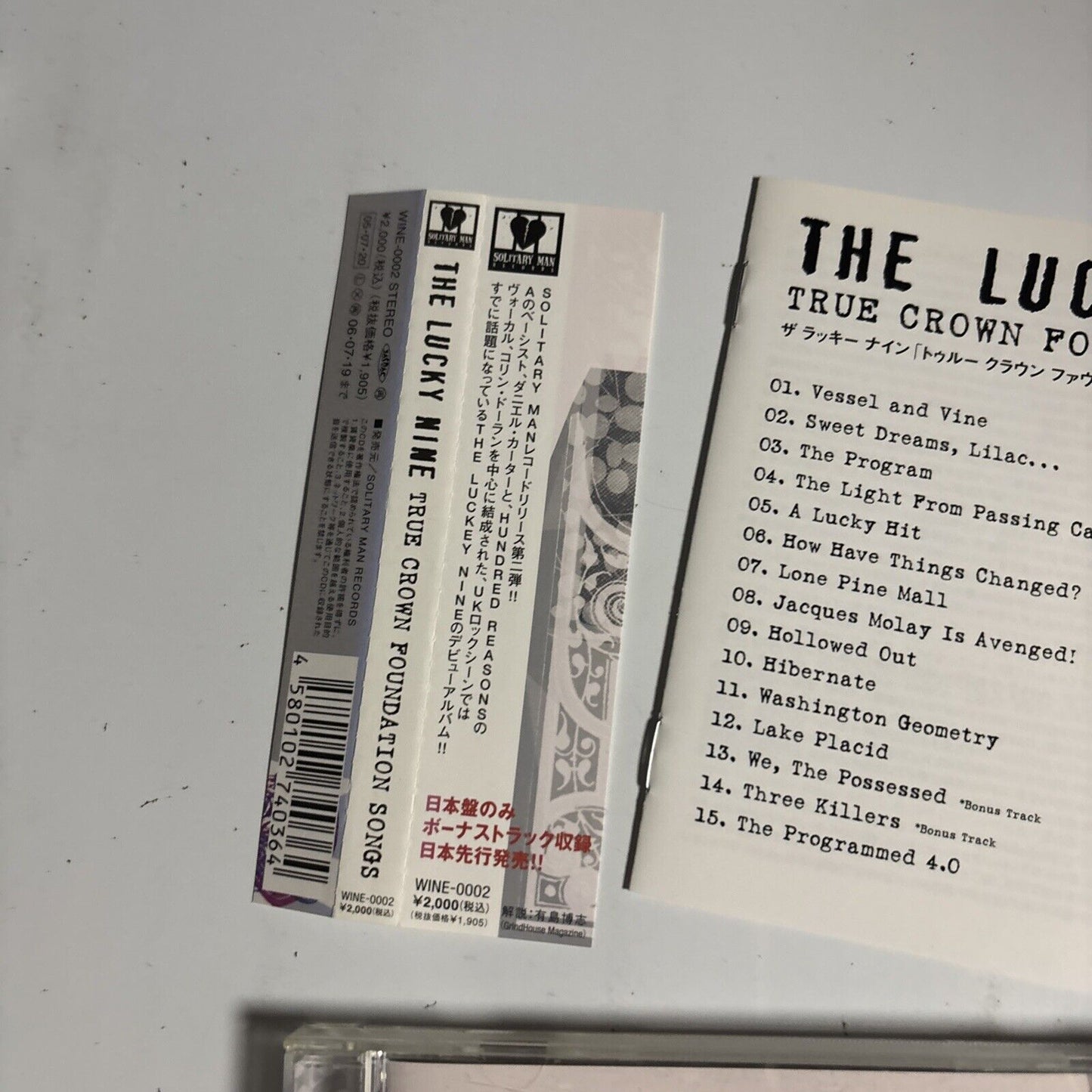 The Lucky Nine – True Crown Foundation Songs Hymns Of History CD 2005 Japan obi
