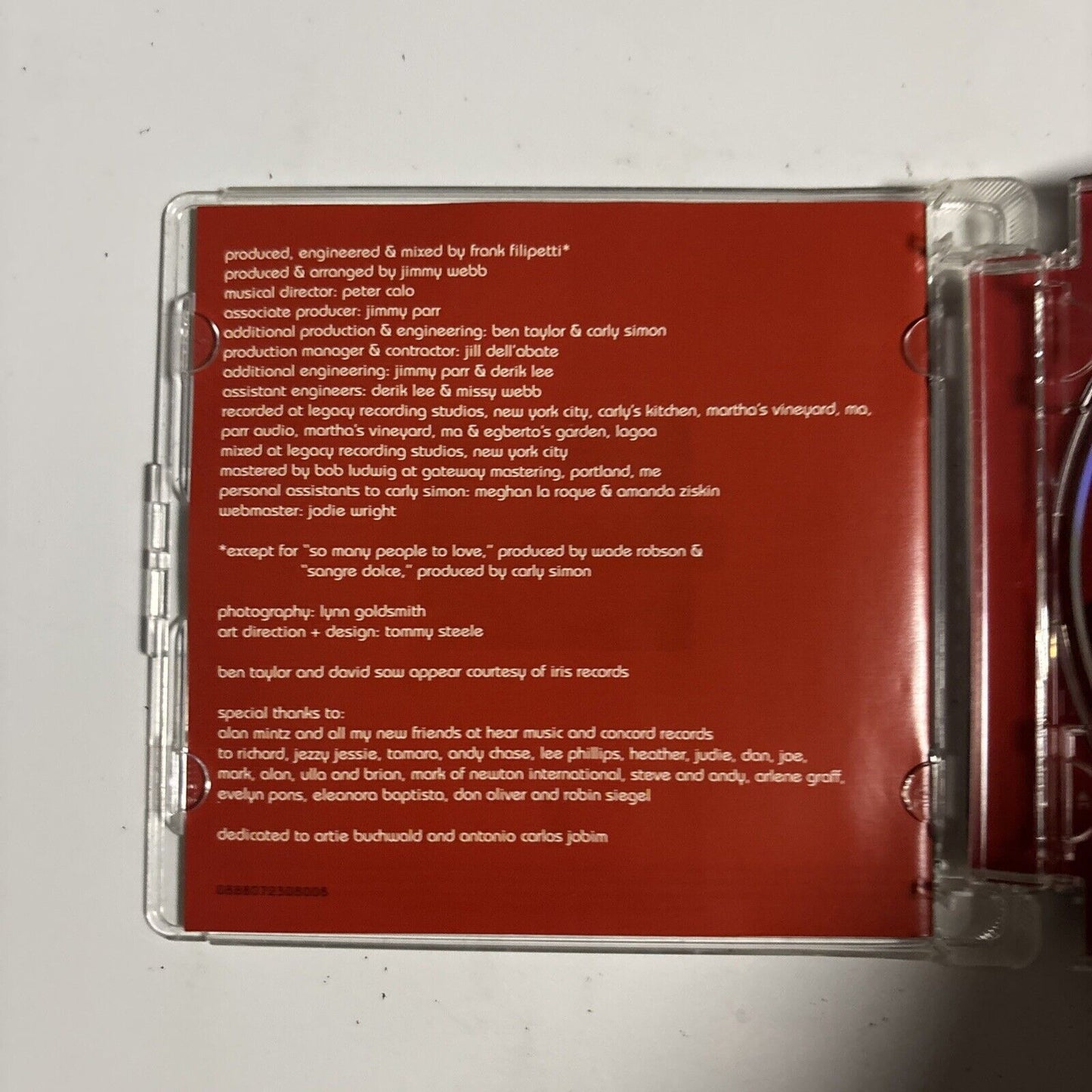 Carly Simon – This Kind Of Love (CD, 2008) Super Jewel Case