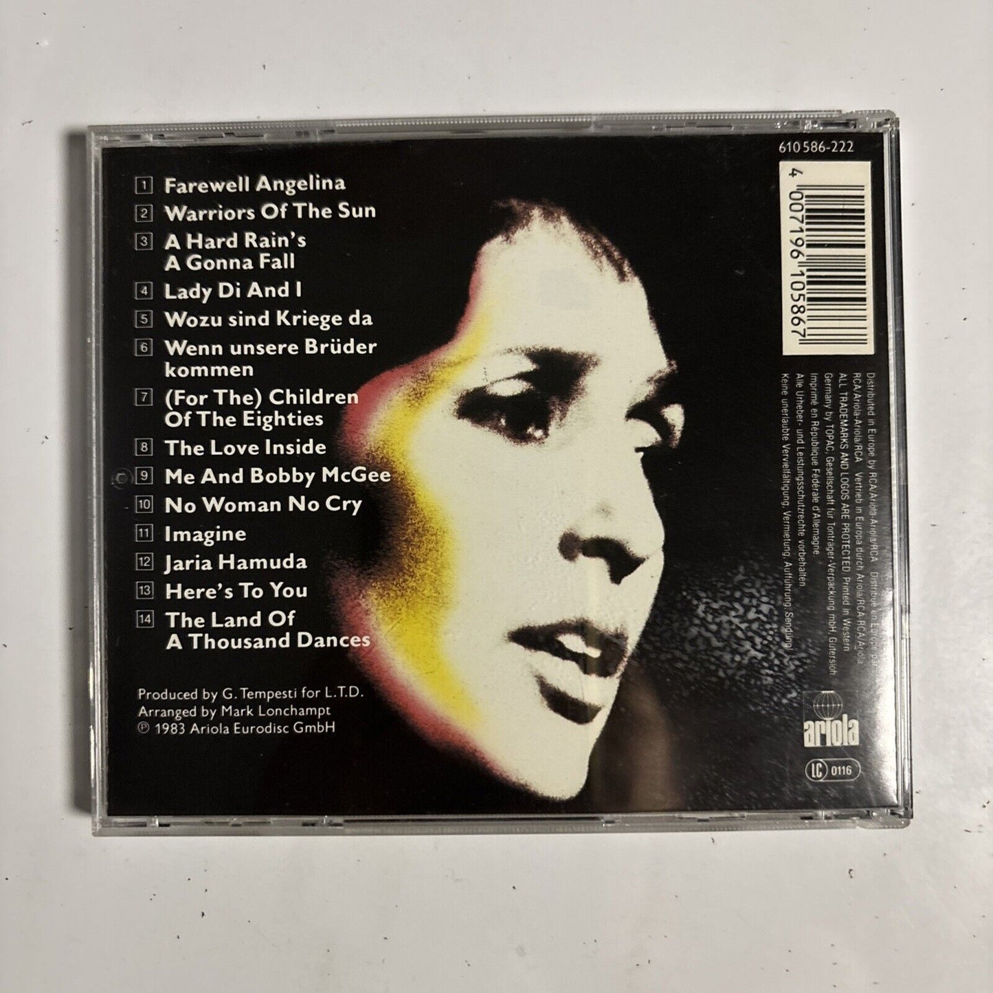 Joan Baez – Live Europe 83 - Children Of The Eighties (CD, 1983)