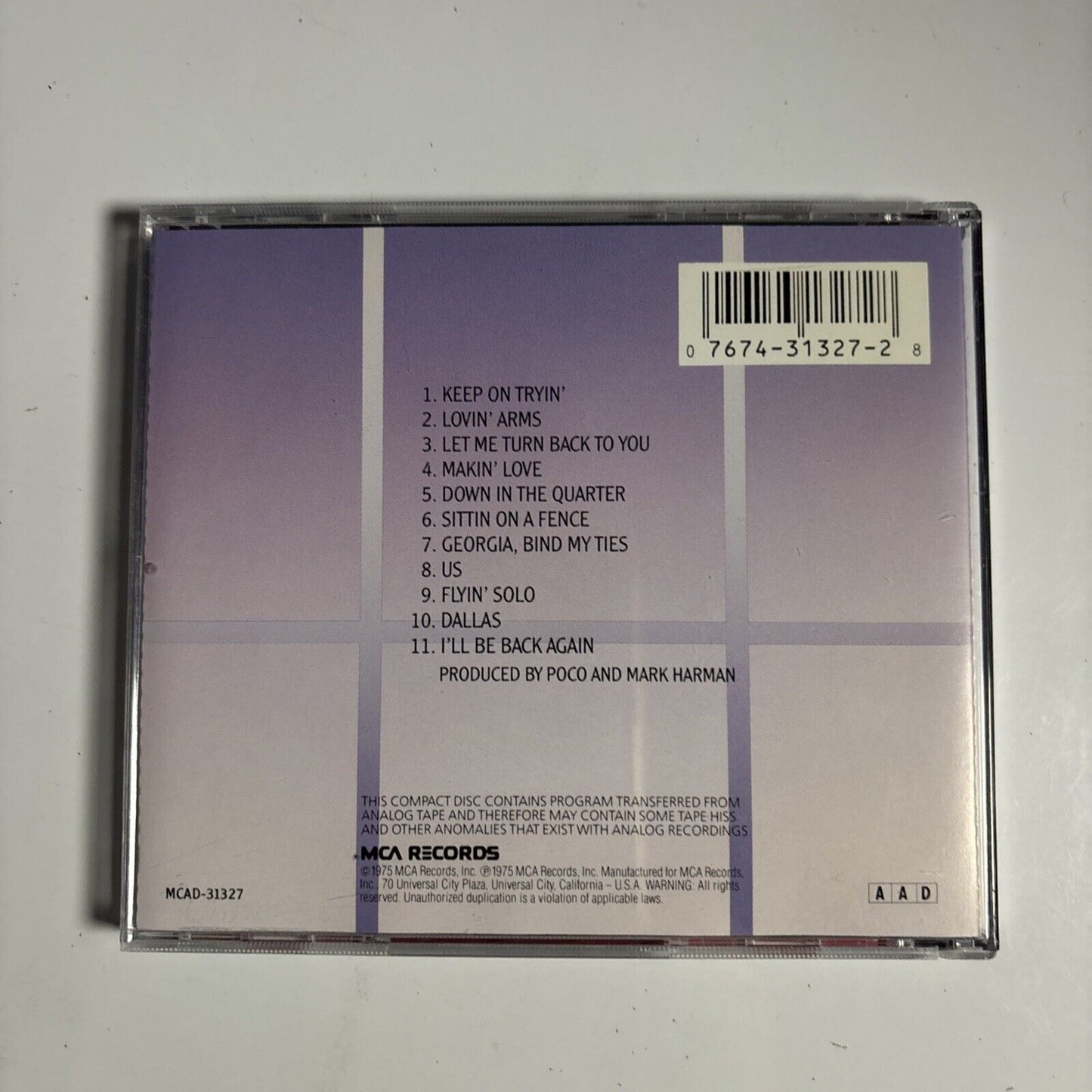 Poco – Head Over Heels (CD, 1992) MCAD-31327