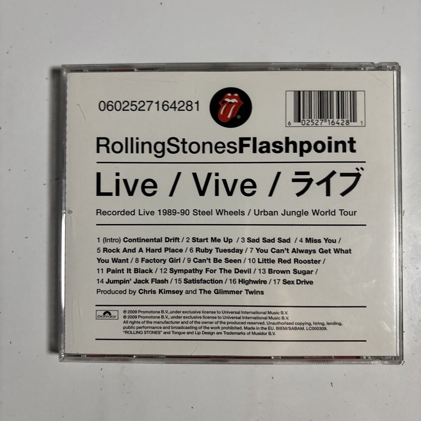 The Rolling Stones – Flashpoint (CD, 2009)