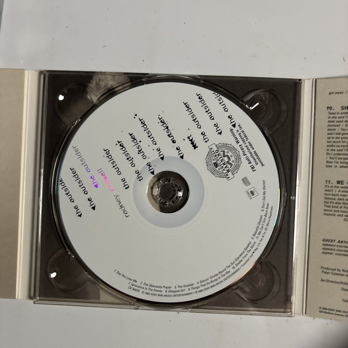 Rodney Crowell – The Outsider (CD, 2005) CK 94470 USA Digipak
