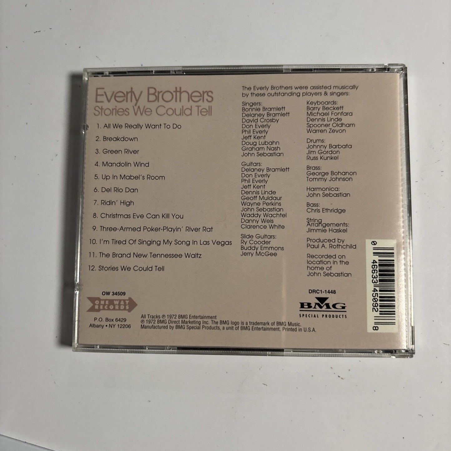 Everly Brothers – Stories We Could Tell (CD, 1972) OW 34509