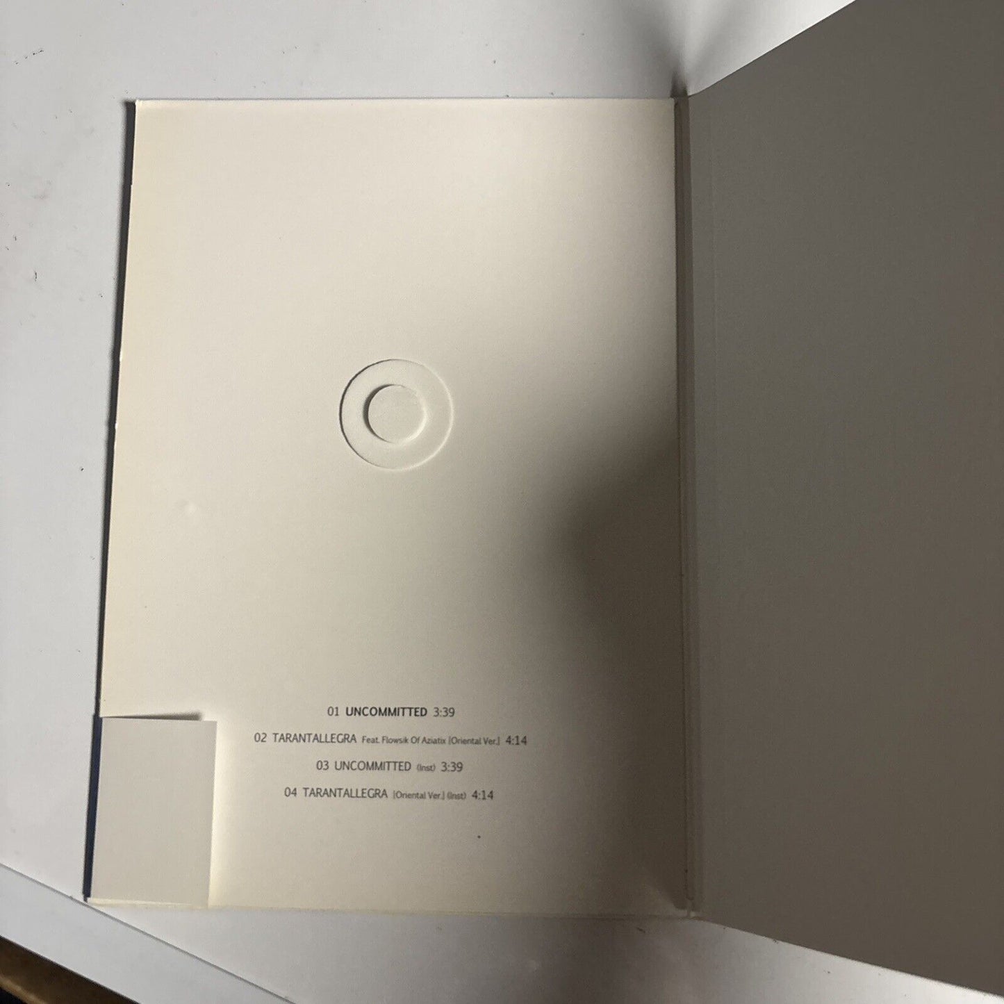 Xia – Uncommitted (CD, 2012) AGM-K10005 Korea Photo Book