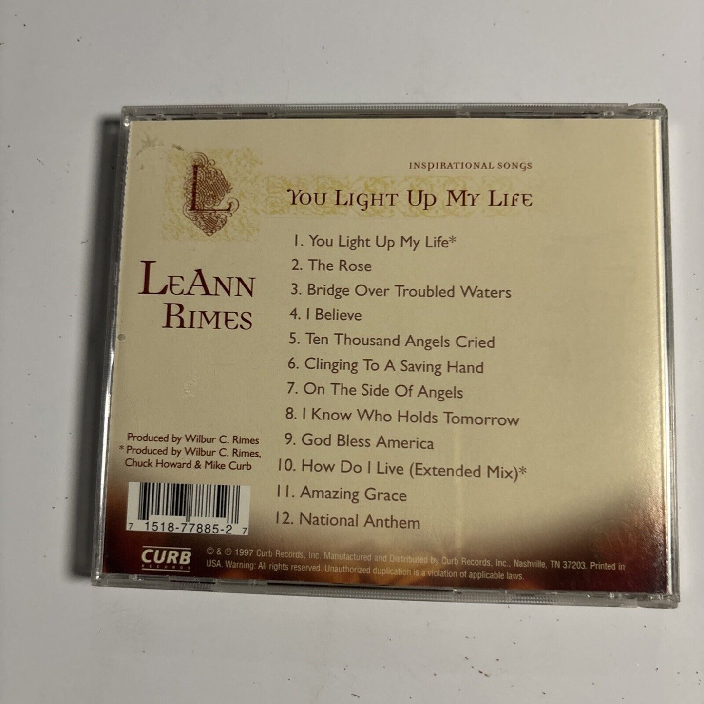 LeAnn Rimes – You Light Up My Life (Inspirational Songs) (CD, 1997) D2-77885
