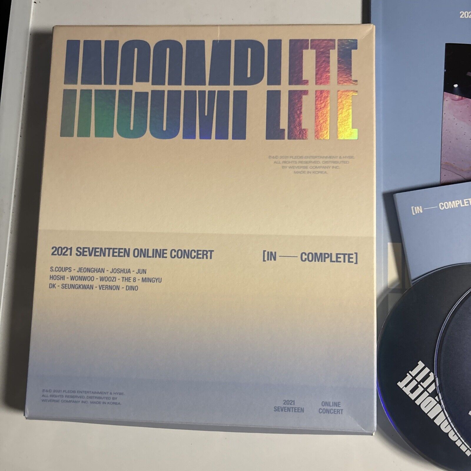 Seventeen 2021 Online Concert IN-COMPLETE Blu-ray 3-Disc Photobook