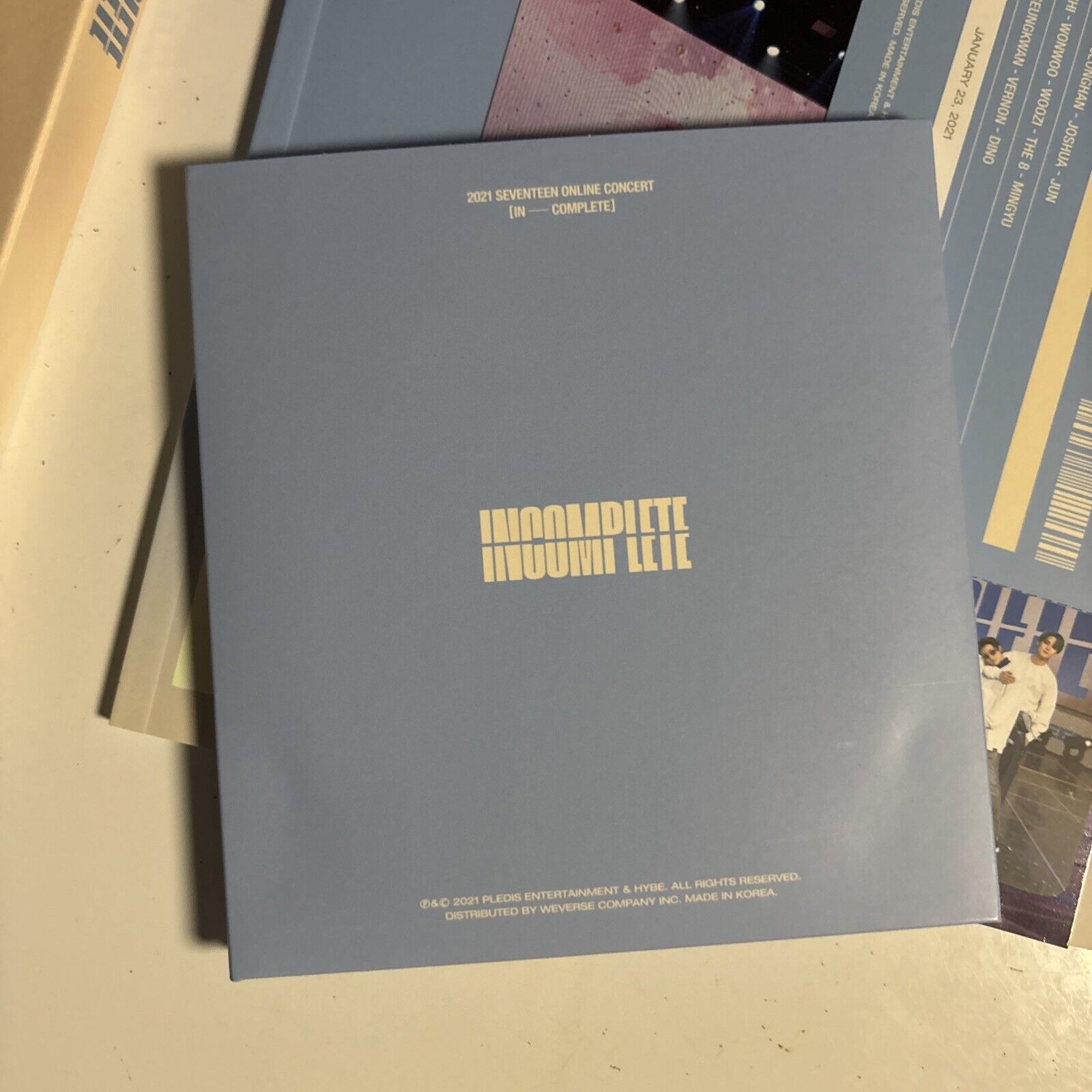Seventeen 2021 Online Concert IN-COMPLETE Blu-ray 3-Disc Photobook