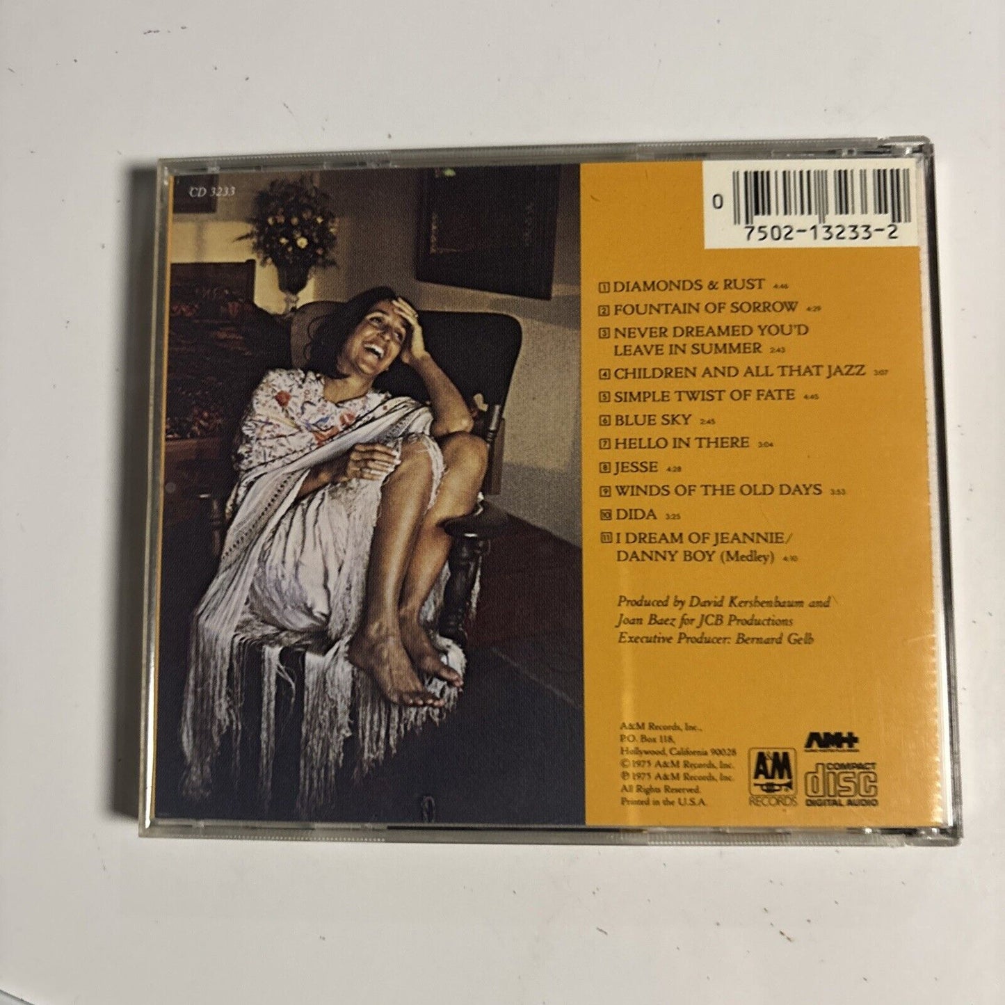 Joan Baez – Diamonds & Rust (CD, 1975) CD 3233