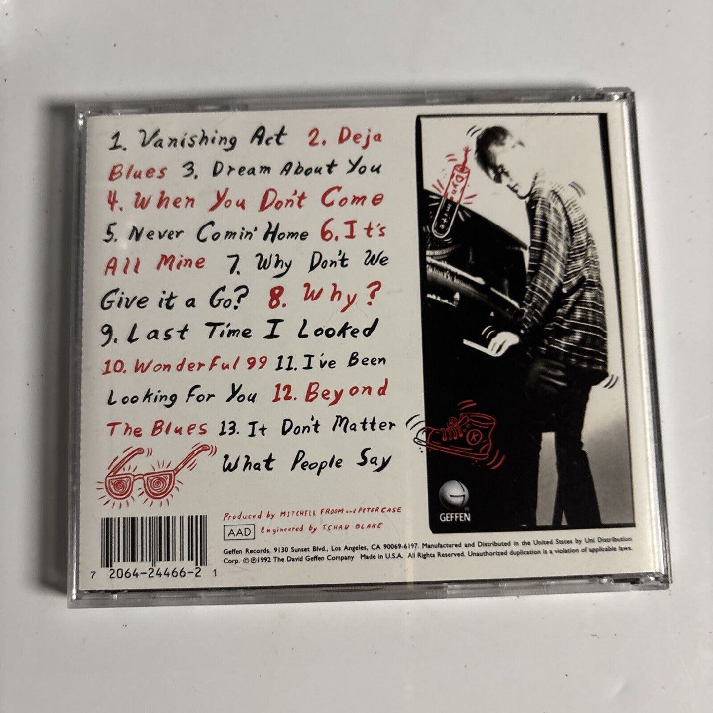 Peter Case – Six-Pack Of Love (CD, 1992) GEFD24466