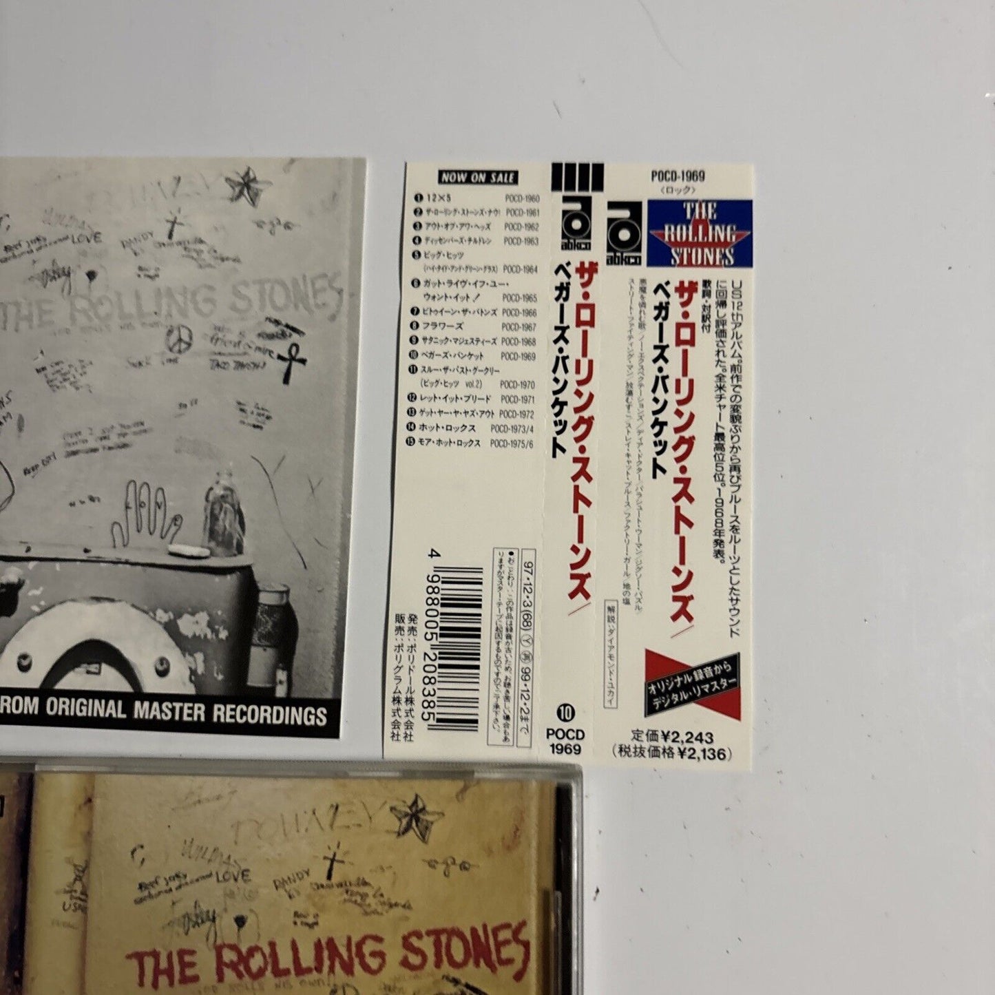The Rolling Stones – Beggars Banquet (CD, 1997) pocd-1969 Japan obi