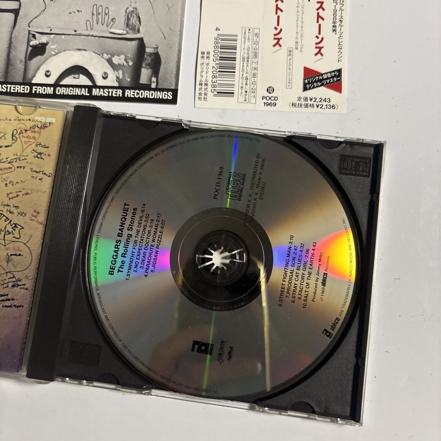 The Rolling Stones – Beggars Banquet (CD, 1997) pocd-1969 Japan obi