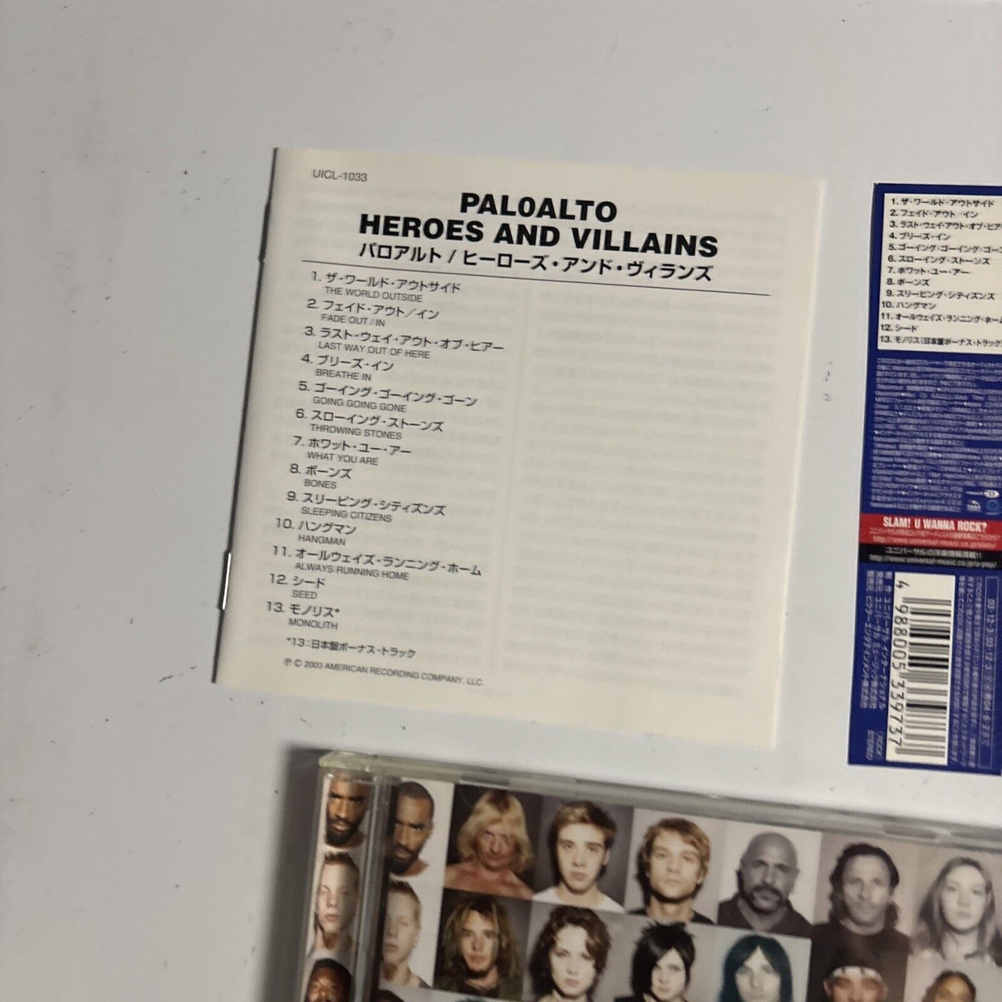 Paloalto – Heroes And Villains (CD, 2003) uicl-1033 Japan obi