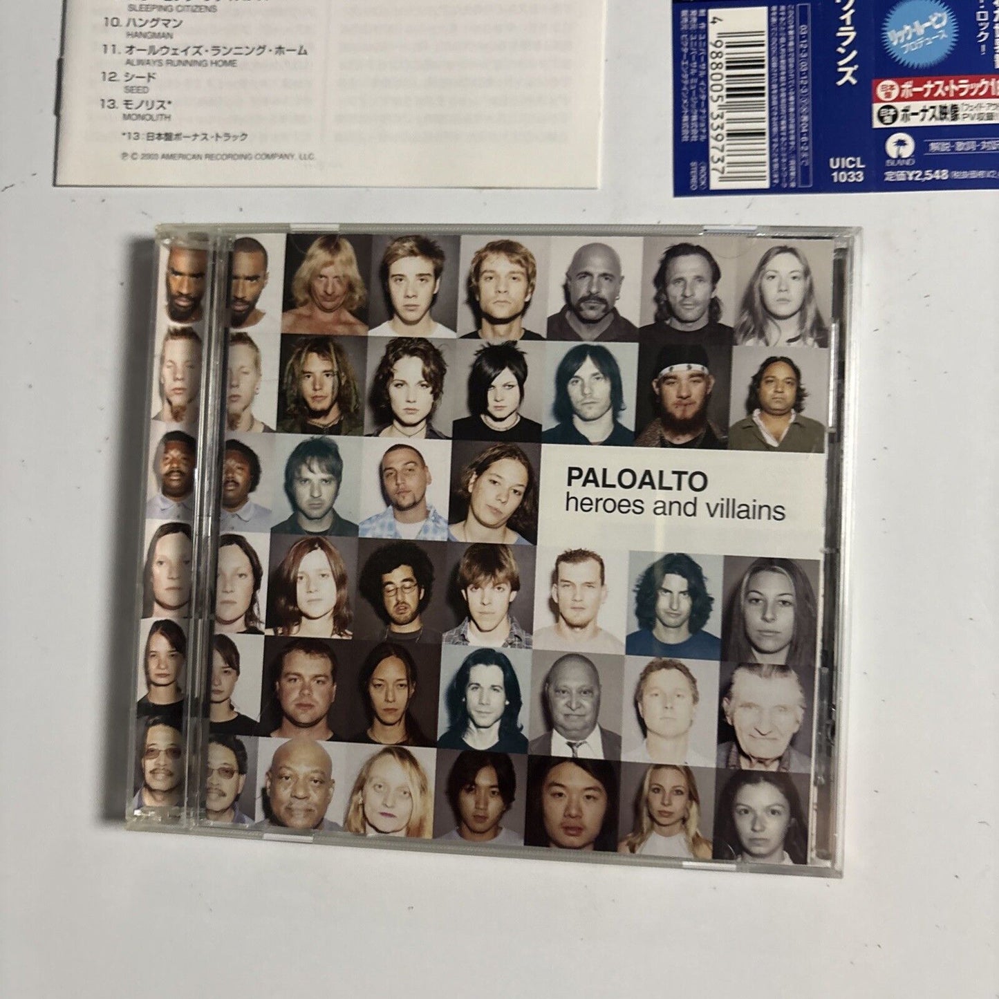 Paloalto – Heroes And Villains (CD, 2003) uicl-1033 Japan obi