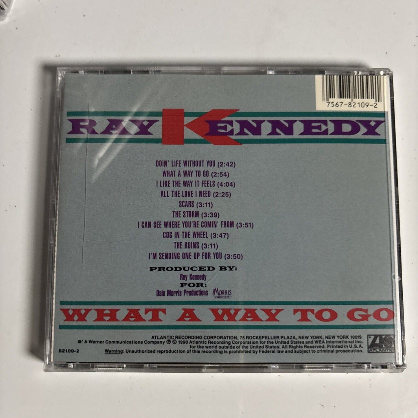 Ray Kennedy – What A Way To Go (CD, 1990) 7 82109-2