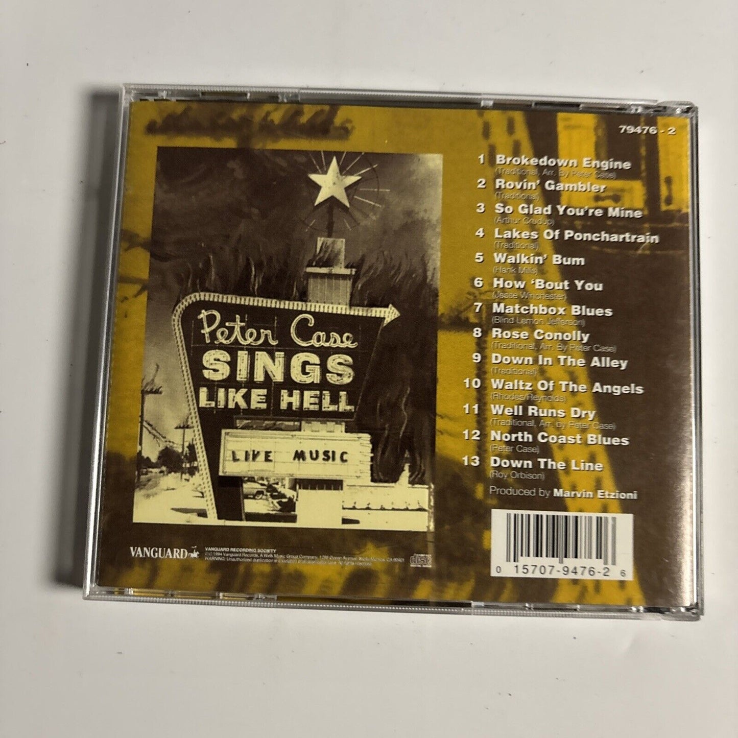 Peter Case – Sings Like Hell (CD, 1994) 79476-2