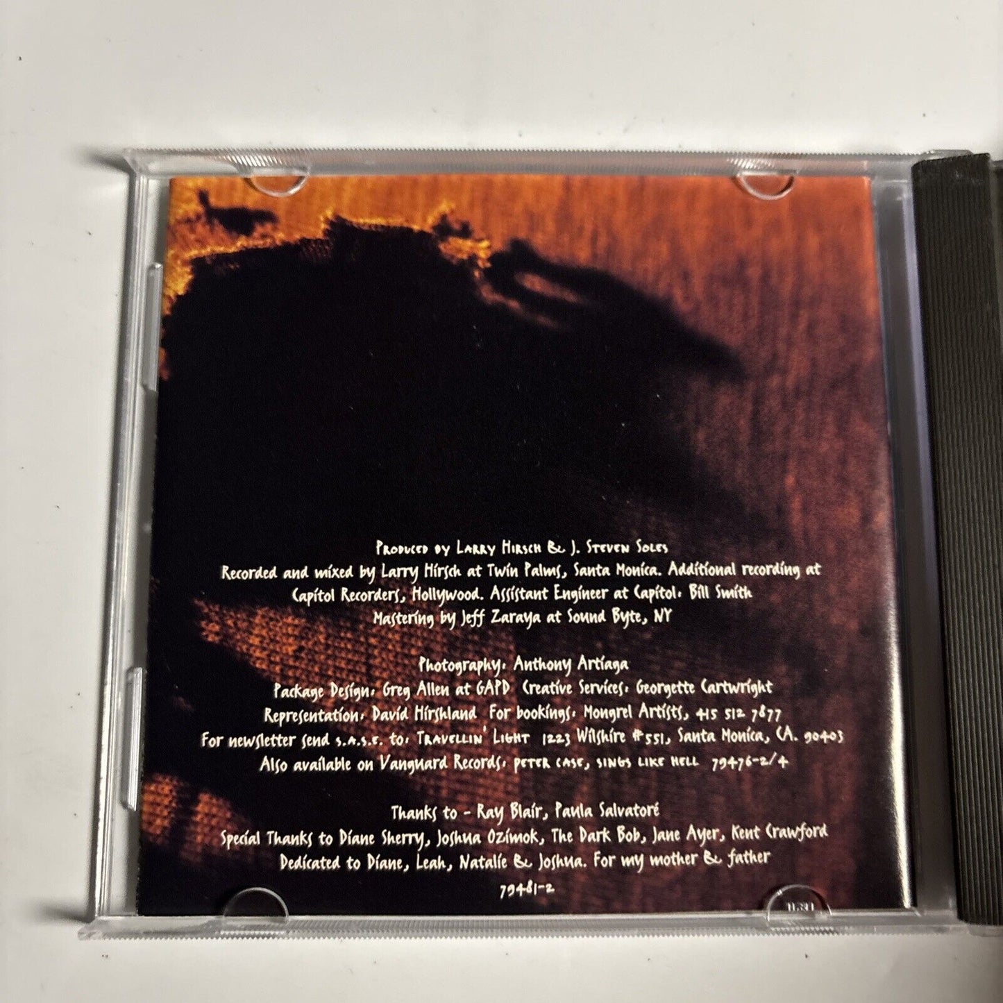 Peter Case – Torn Again (CD, 1995) 79481-2