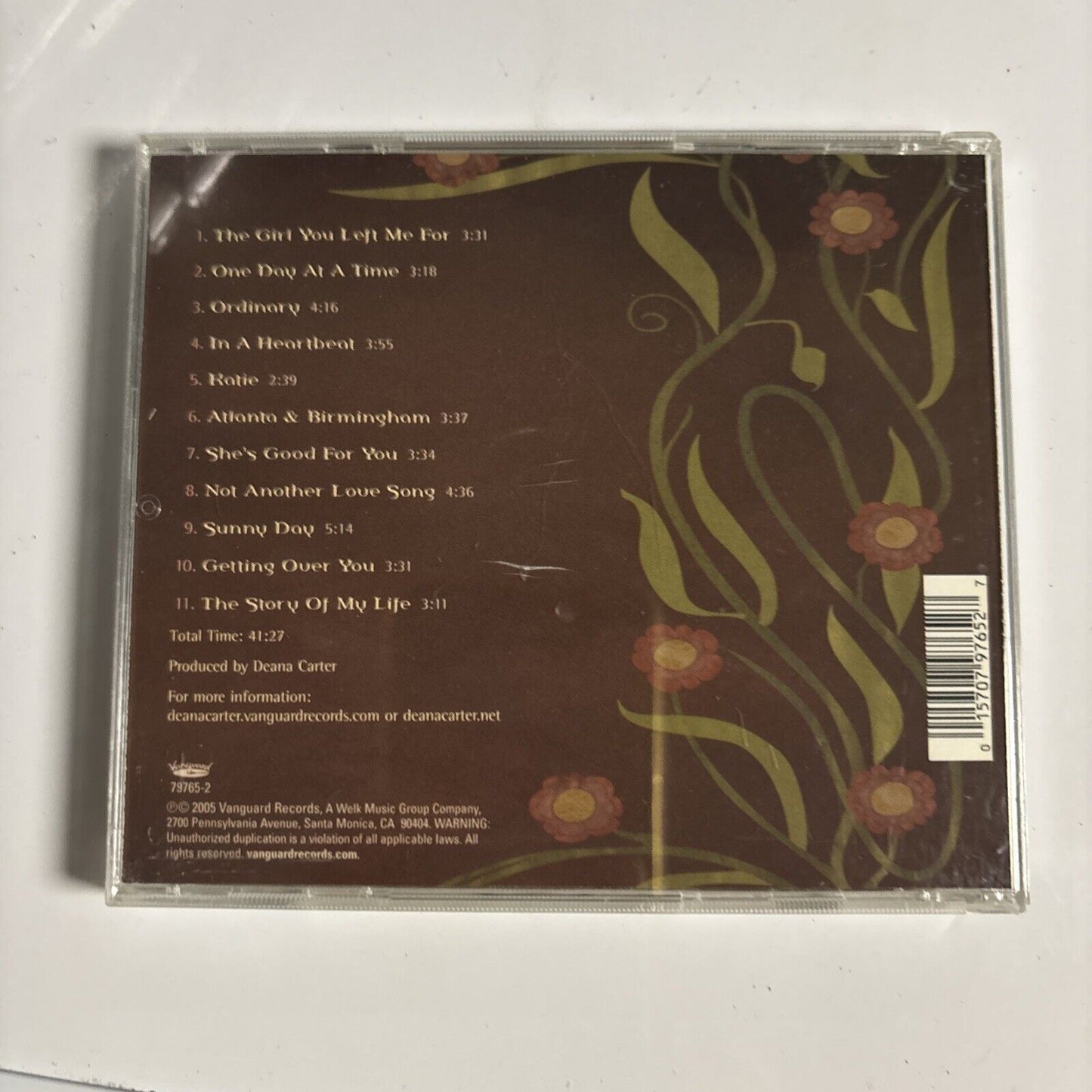Deana Carter – The Story Of My Life (CD, 2005) 79765-2 USA
