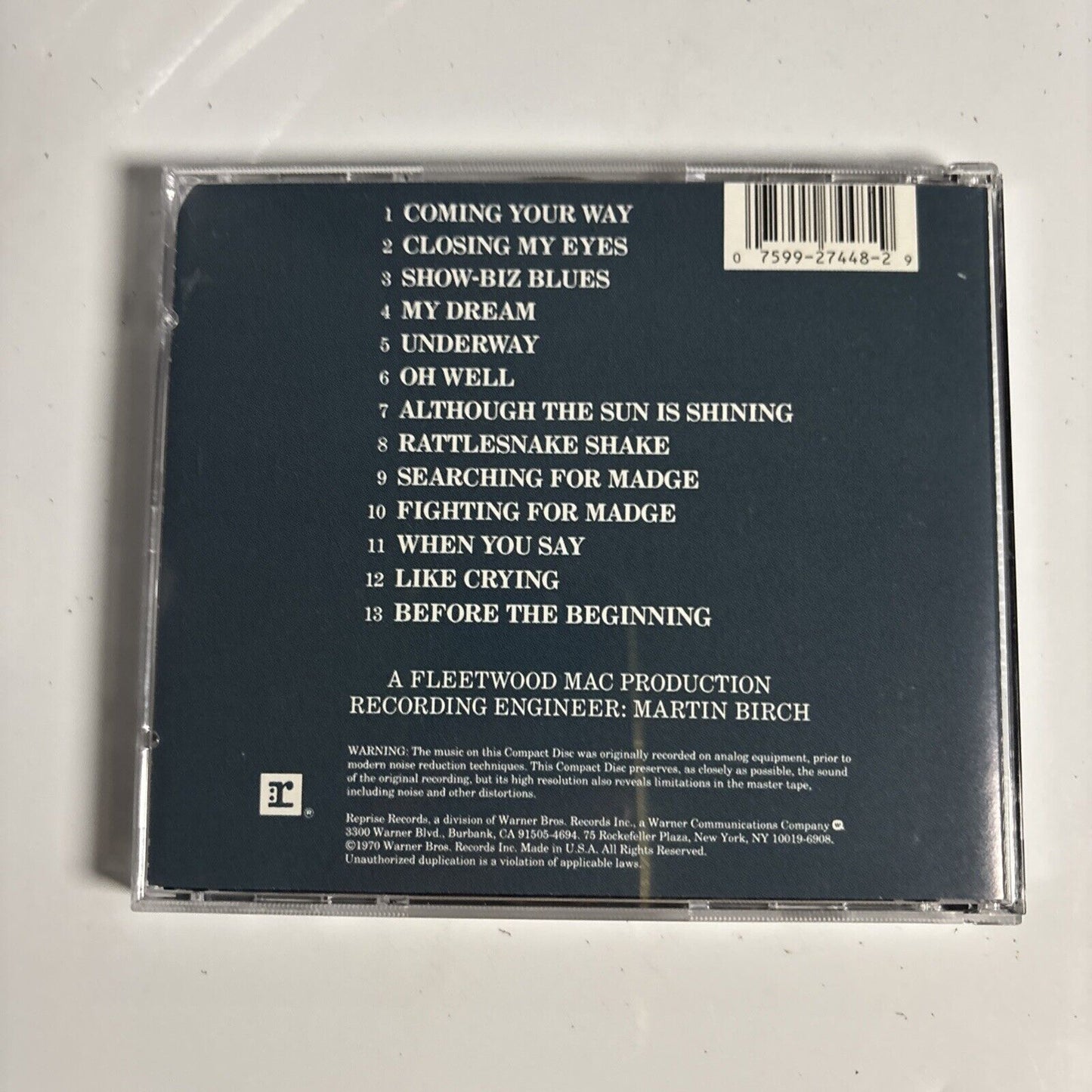 Fleetwood Mac – Then Play On (CD, 1969) 1631936 USA