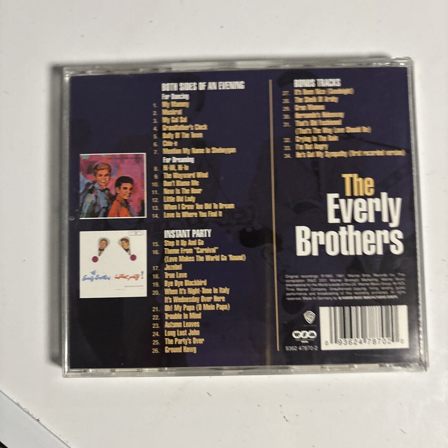 Everly Brothers – Both Sides Of An Evening & Instant Party (CD, 2001)