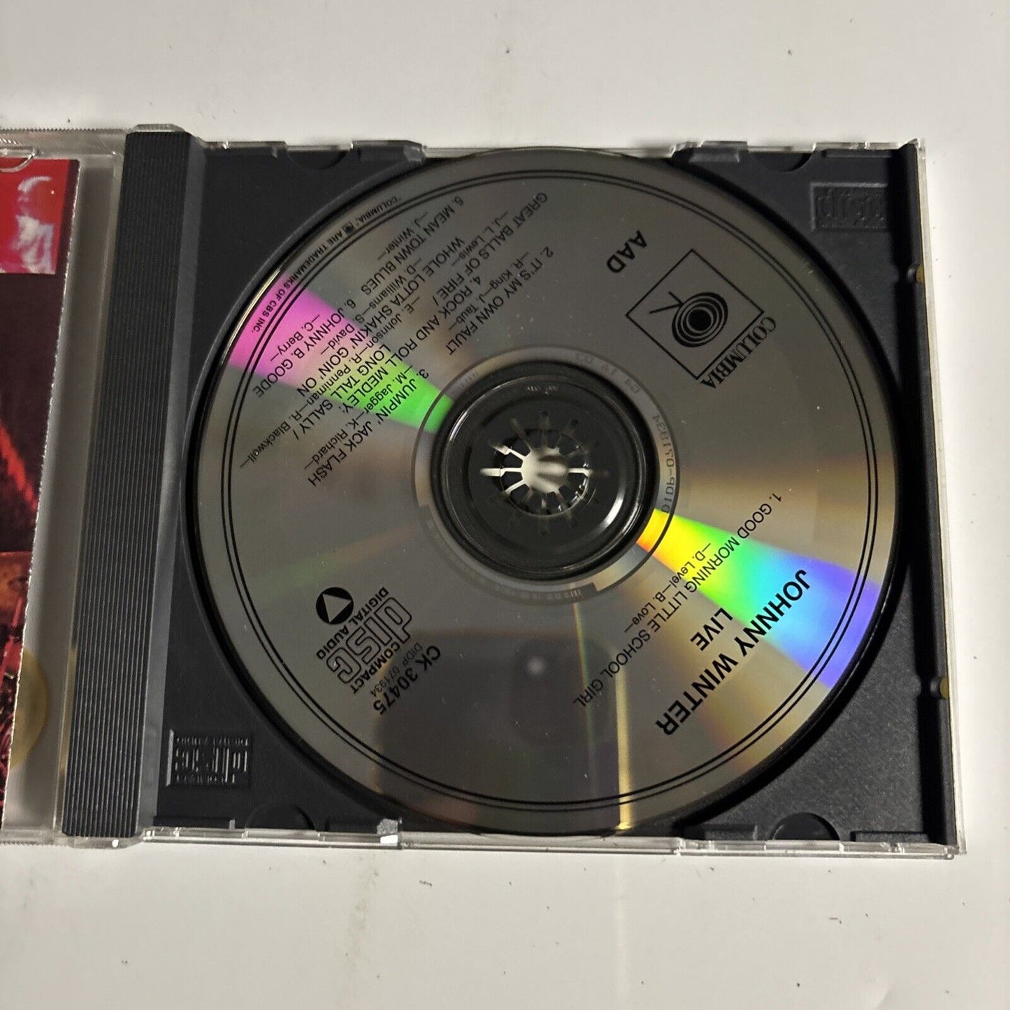 Johnny Winter – Live Johnny Winter (CD, 1989) CK 30475