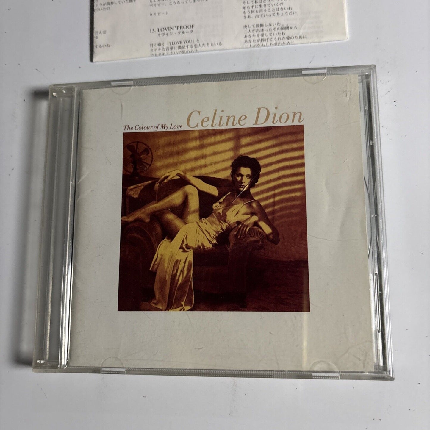 Celine Dion - The Colour Of My Love (CD 1995) esca-6340 Japan missing back cover