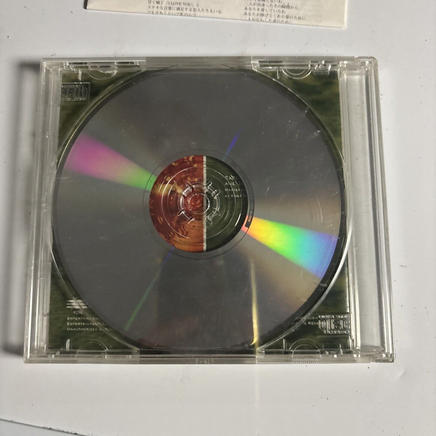 Celine Dion - The Colour Of My Love (CD 1995) esca-6340 Japan missing back cover