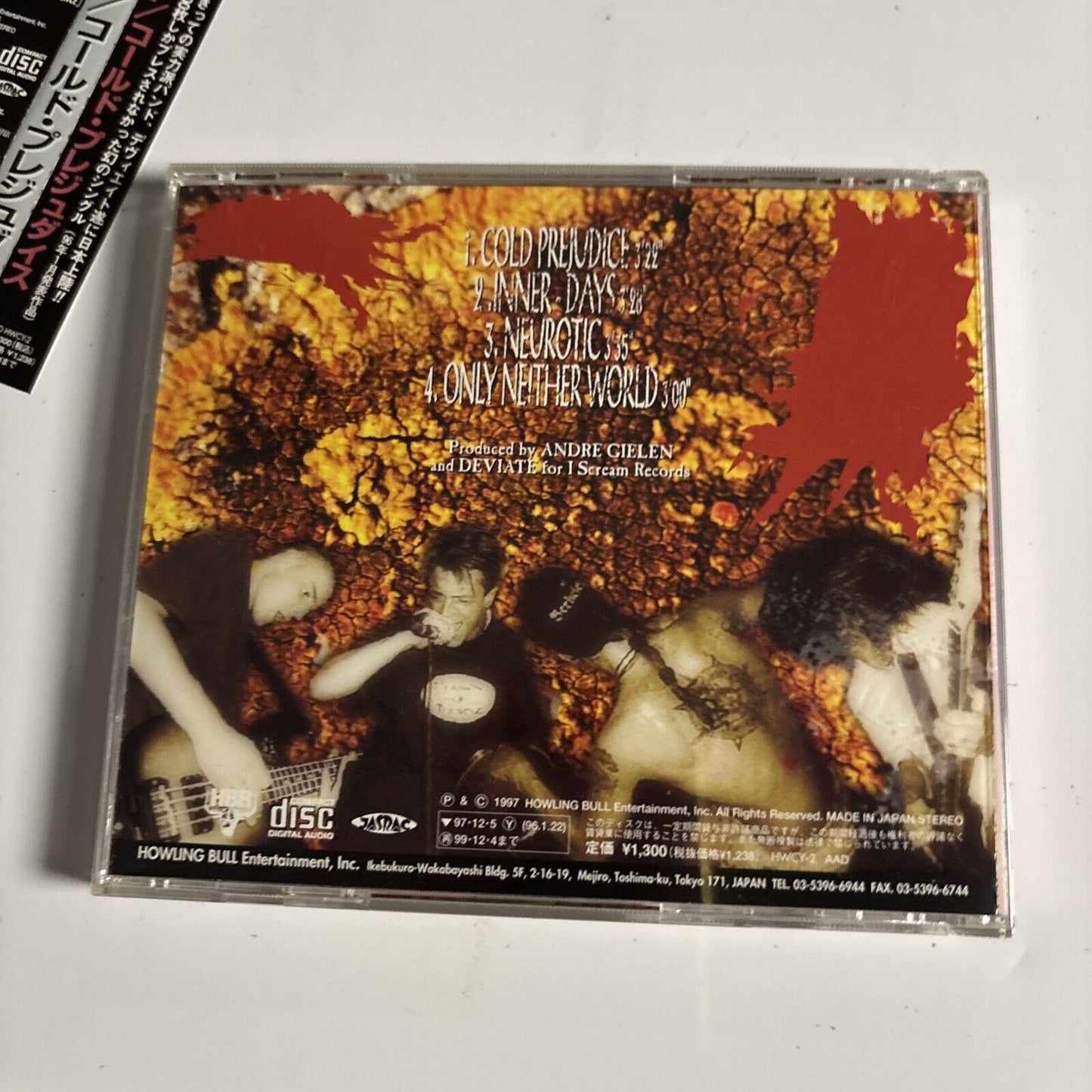 Deviate – Cold Prejudice (CD, 1997) hwcy-2 Japan obi