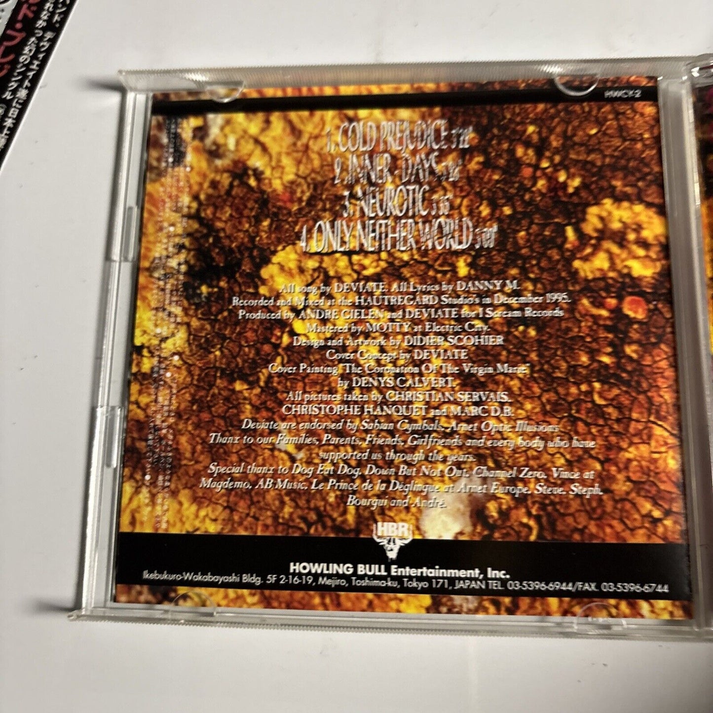 Deviate – Cold Prejudice (CD, 1997) hwcy-2 Japan obi