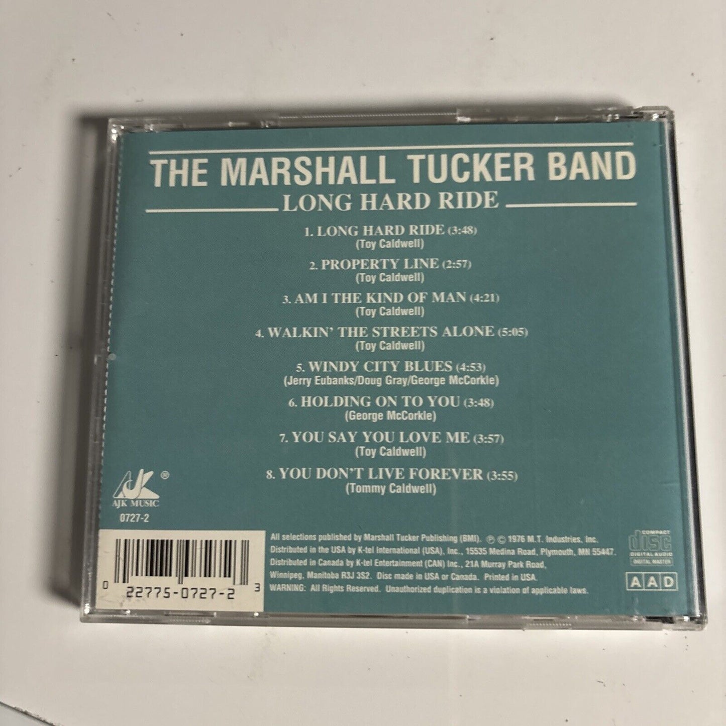 The Marshall Tucker Band – Long Hard Ride (CD, 1988) -428397