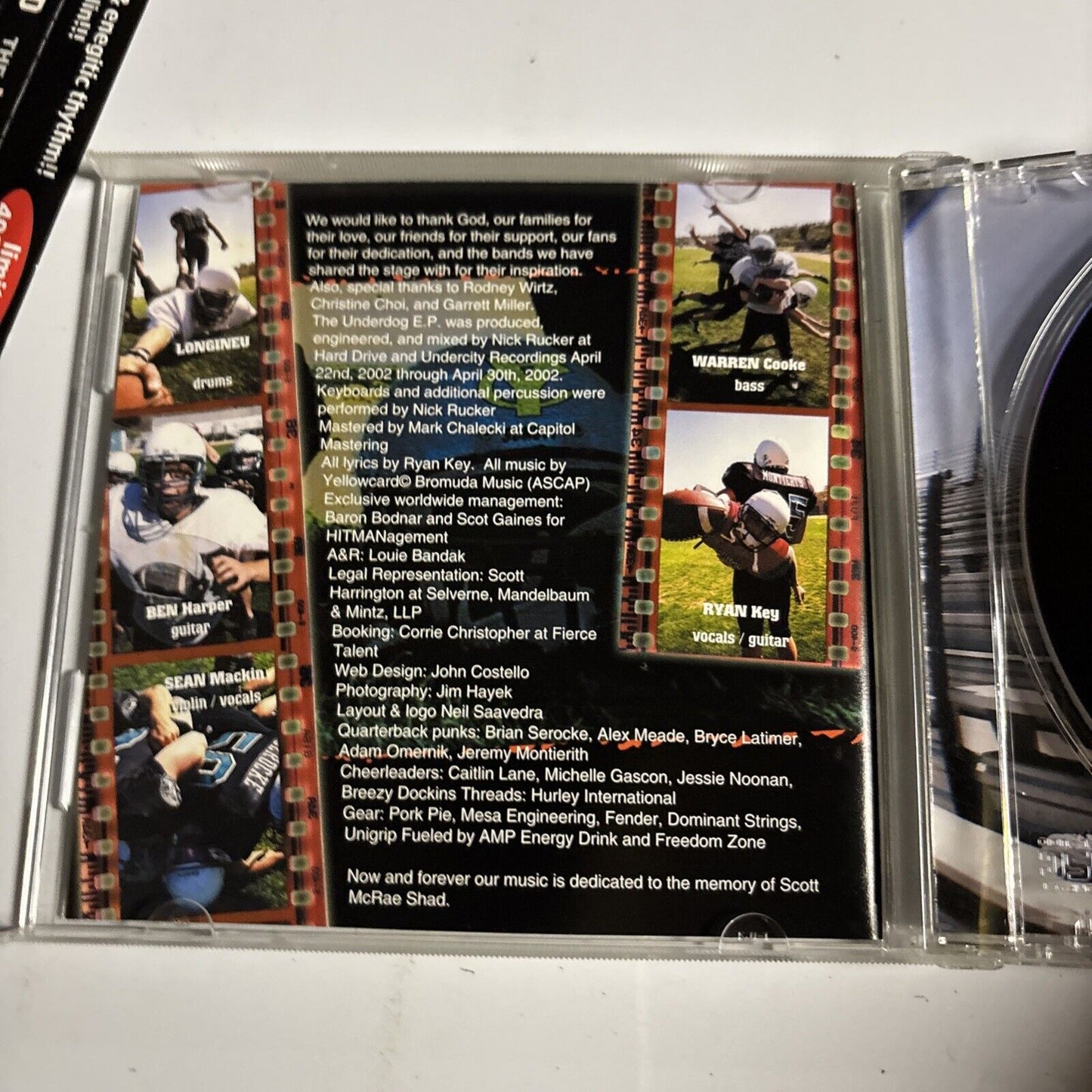 Yellowcard – The Underdog EP [Limited Edition] (CD, 2003) bigmj-0013 Japan obi