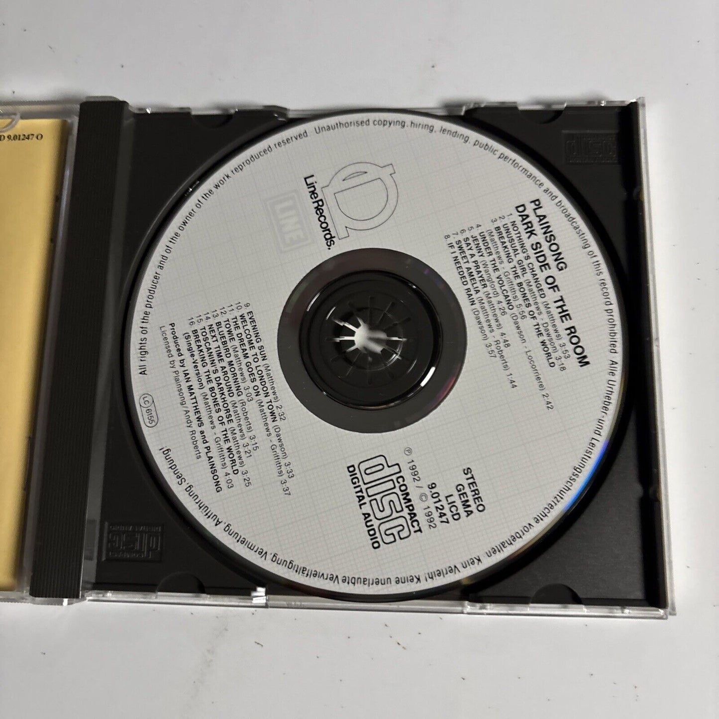 Plainsong – Dark Side Of The Room (CD, 1992) LICD 9.01247 O