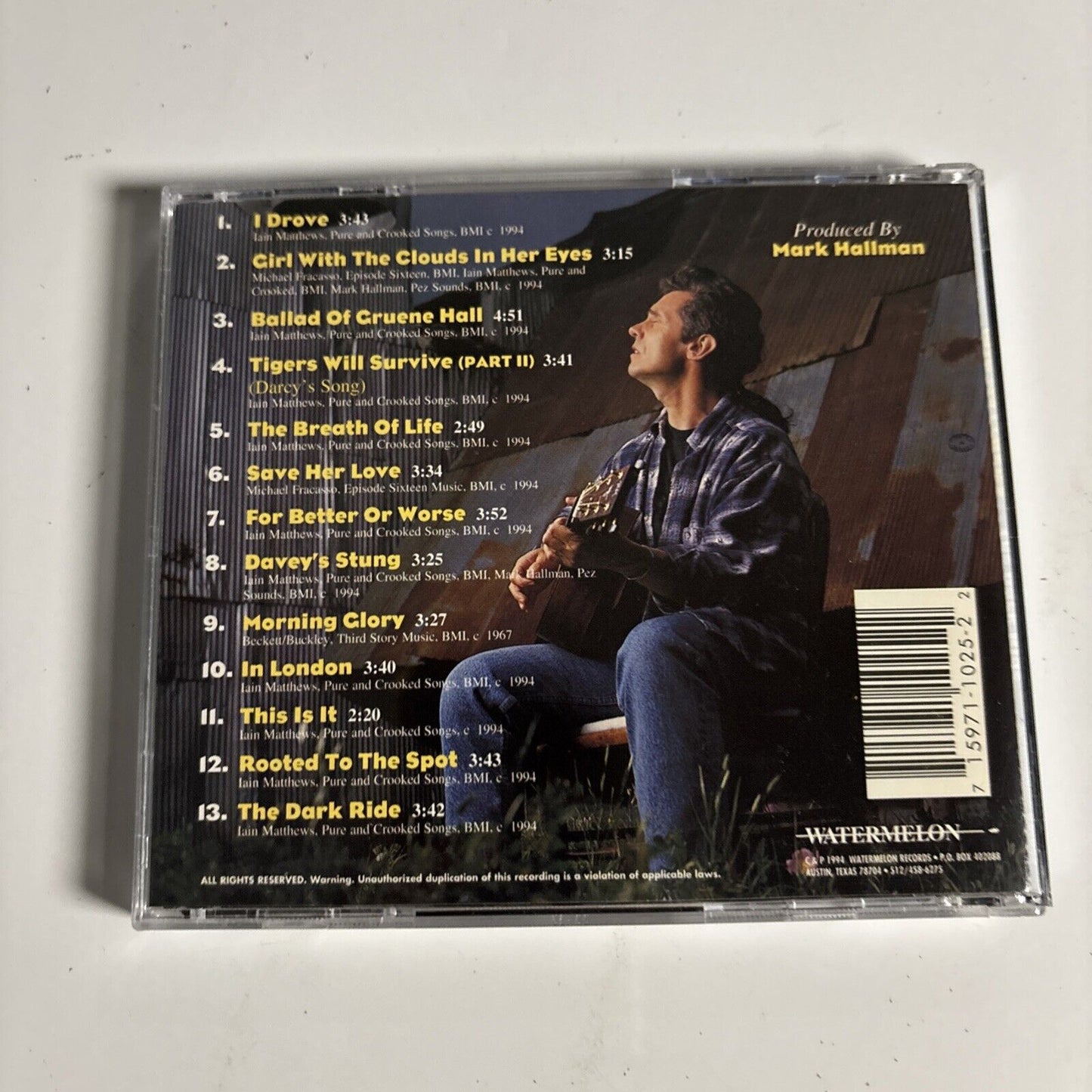 Iain Matthews – The Dark Ride (CD, 1994) CD1025