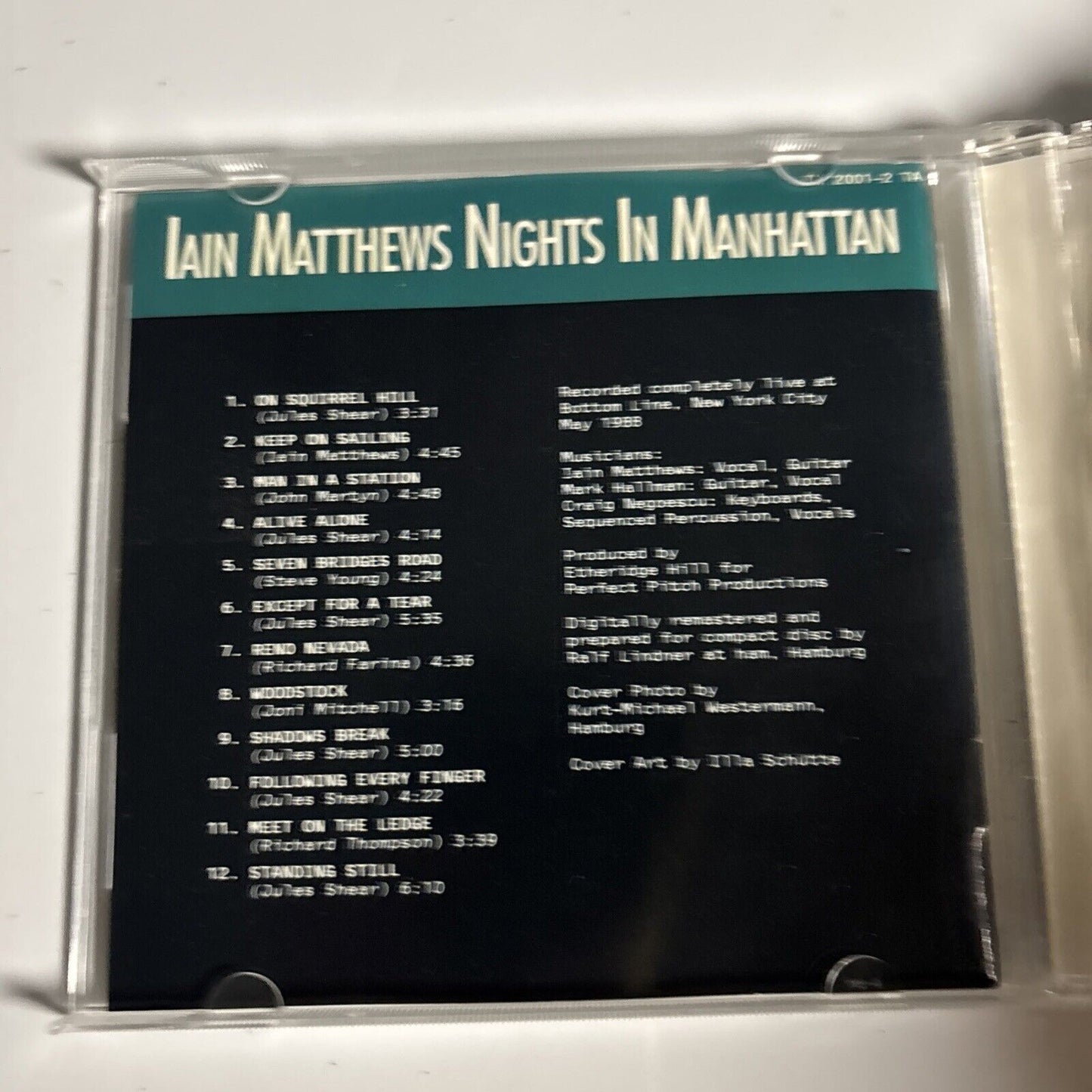 Iain Matthews – Nights In Manhattan (CD, 1991) TX 2001-2 TA