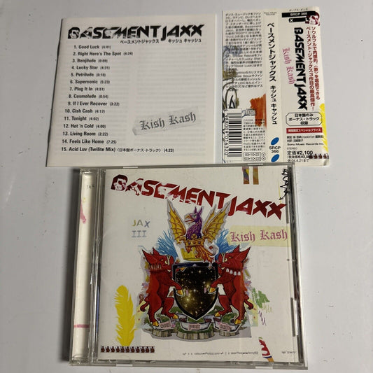 Basement Jaxx – Kish Kash (CD, 2003) srcp-366 Japan Bonus Track, obi