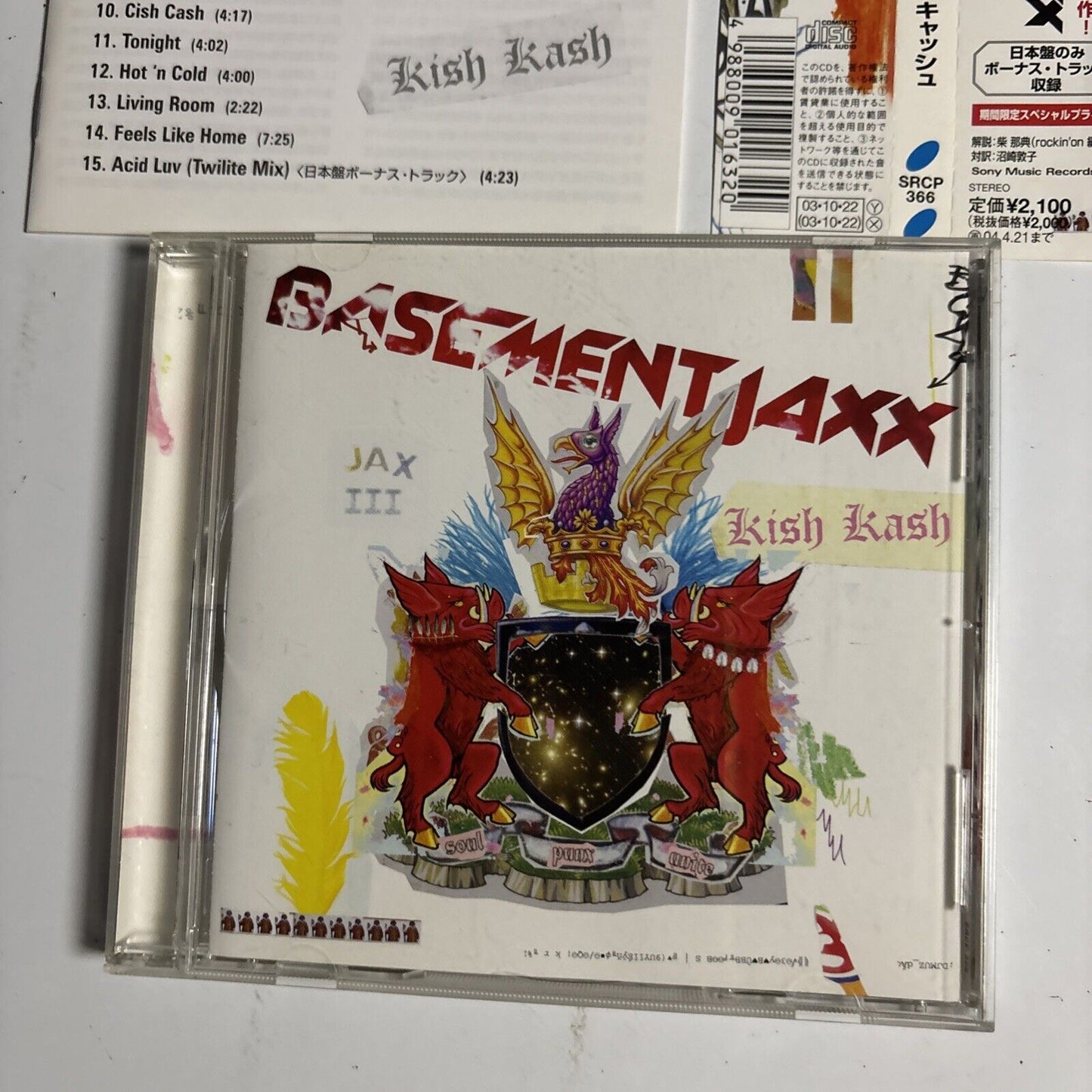 Basement Jaxx – Kish Kash (CD, 2003) srcp-366 Japan Bonus Track, obi