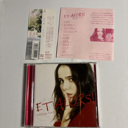 Melissa Mars – Et Alors ! (CD, 2004) rbcs-2104 Japan obi
