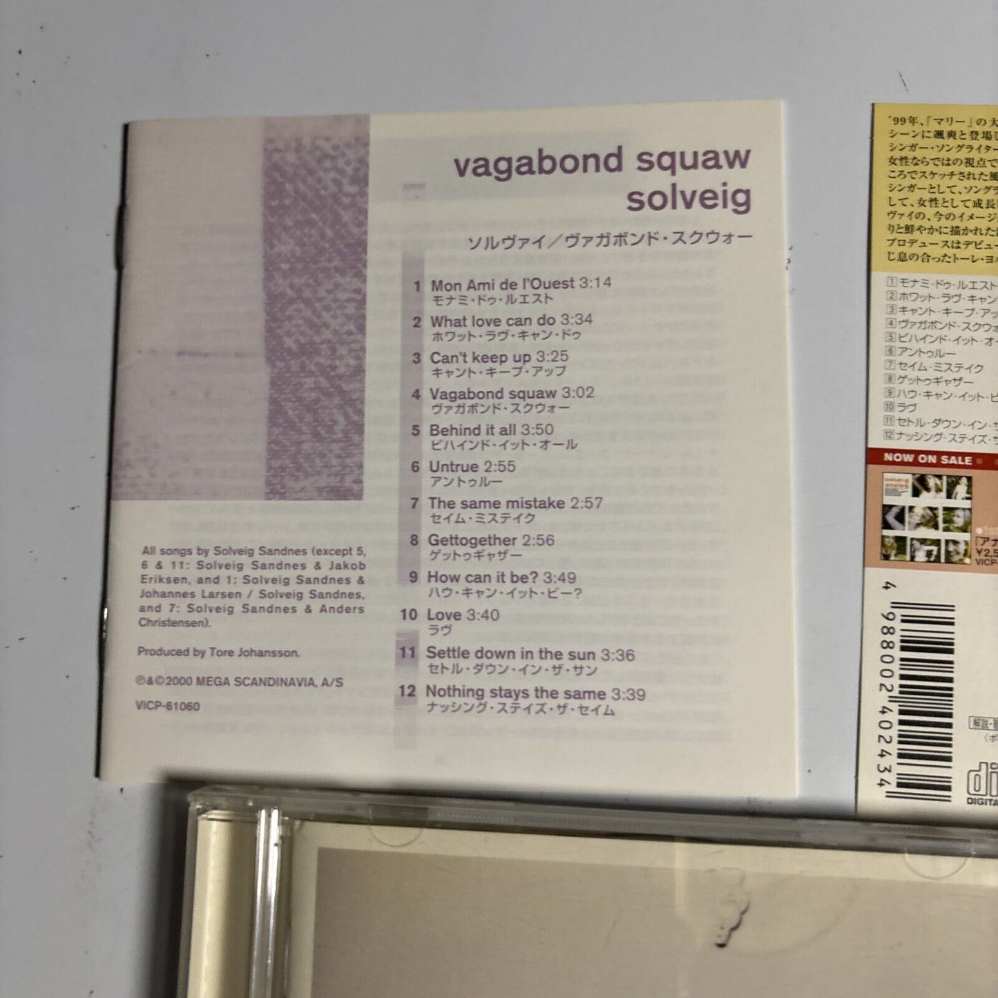 Solveig Sandnes – Vagabond Squaw (CD, 2000) vicp-61060 Japan obi