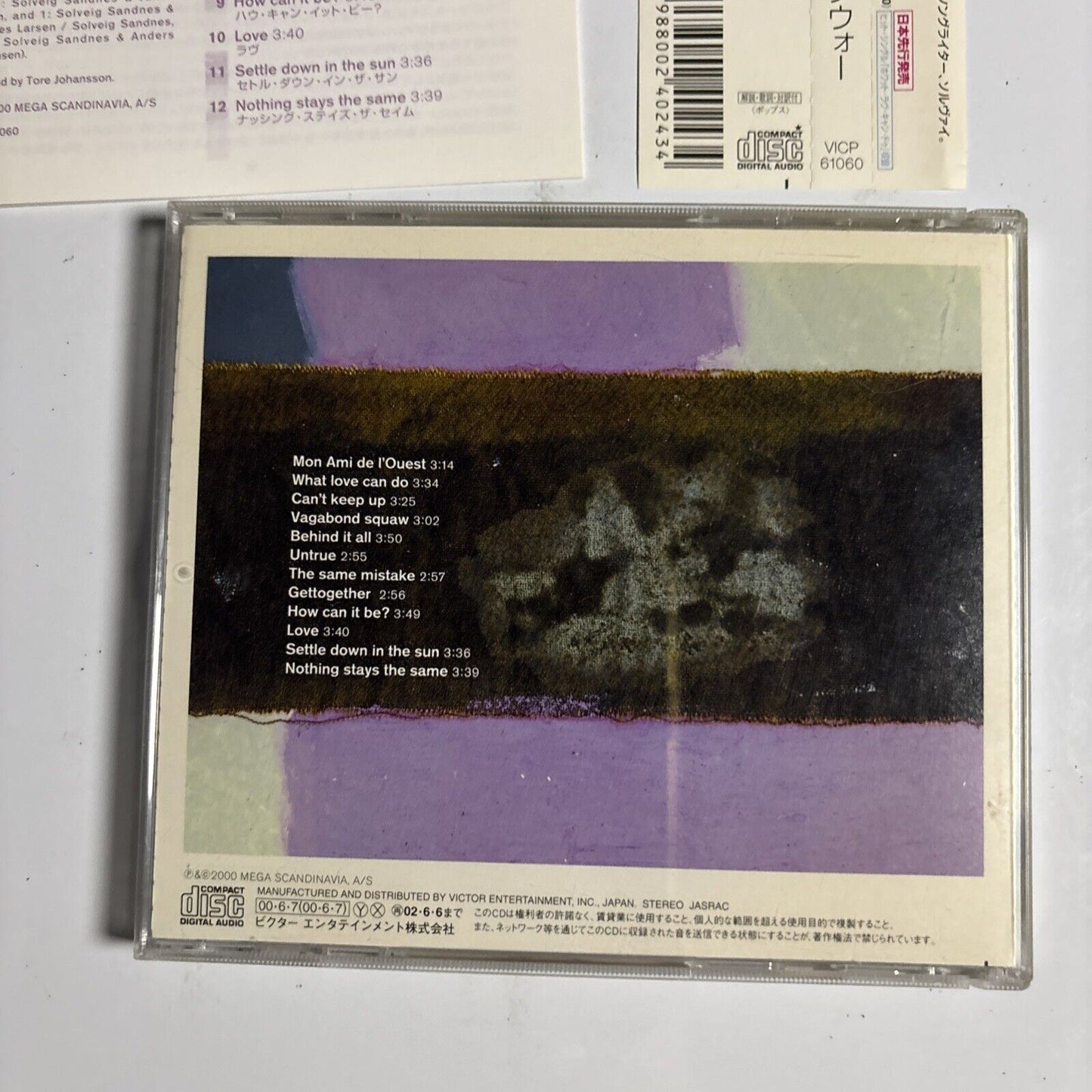 Solveig Sandnes – Vagabond Squaw (CD, 2000) vicp-61060 Japan obi