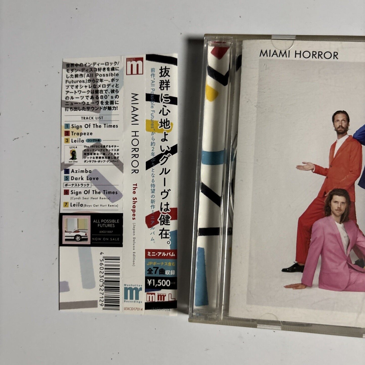 Miami Horror – The Shapes (CD, 2017) lexcd17014 Japan obi