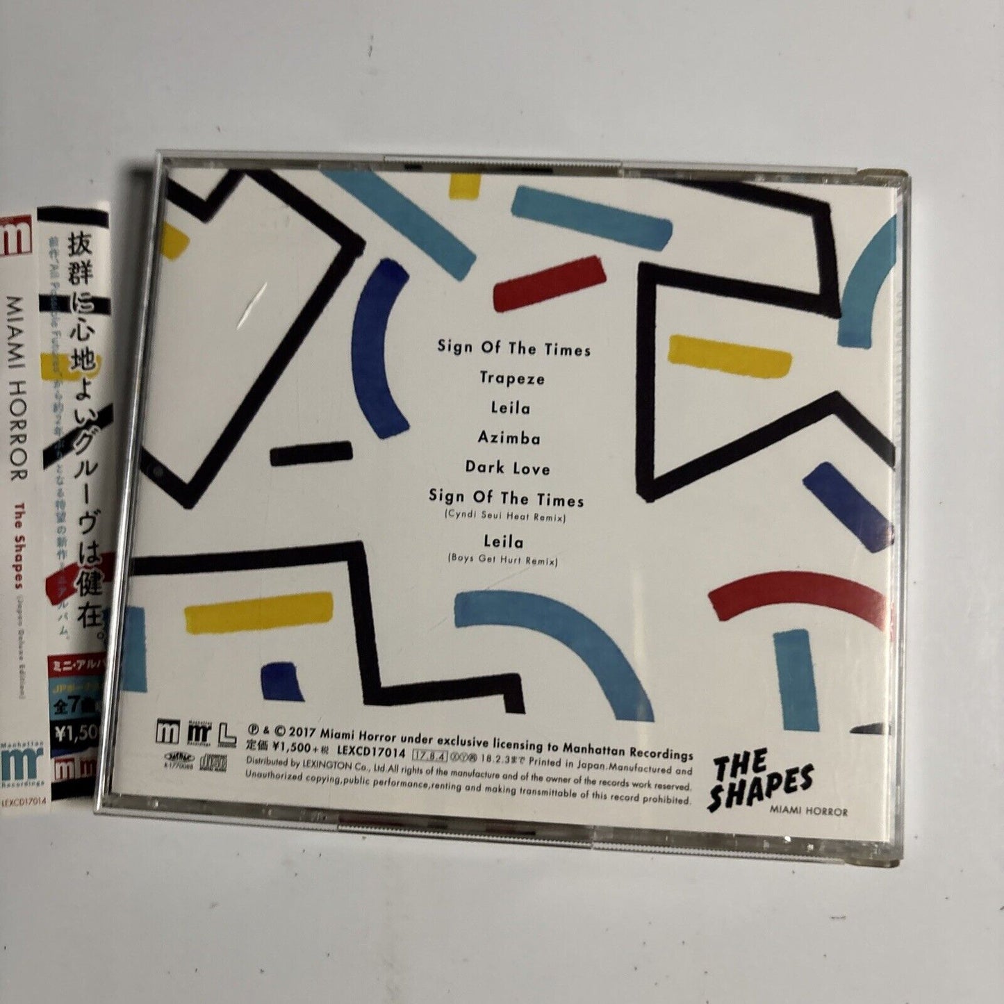 Miami Horror – The Shapes (CD, 2017) lexcd17014 Japan obi