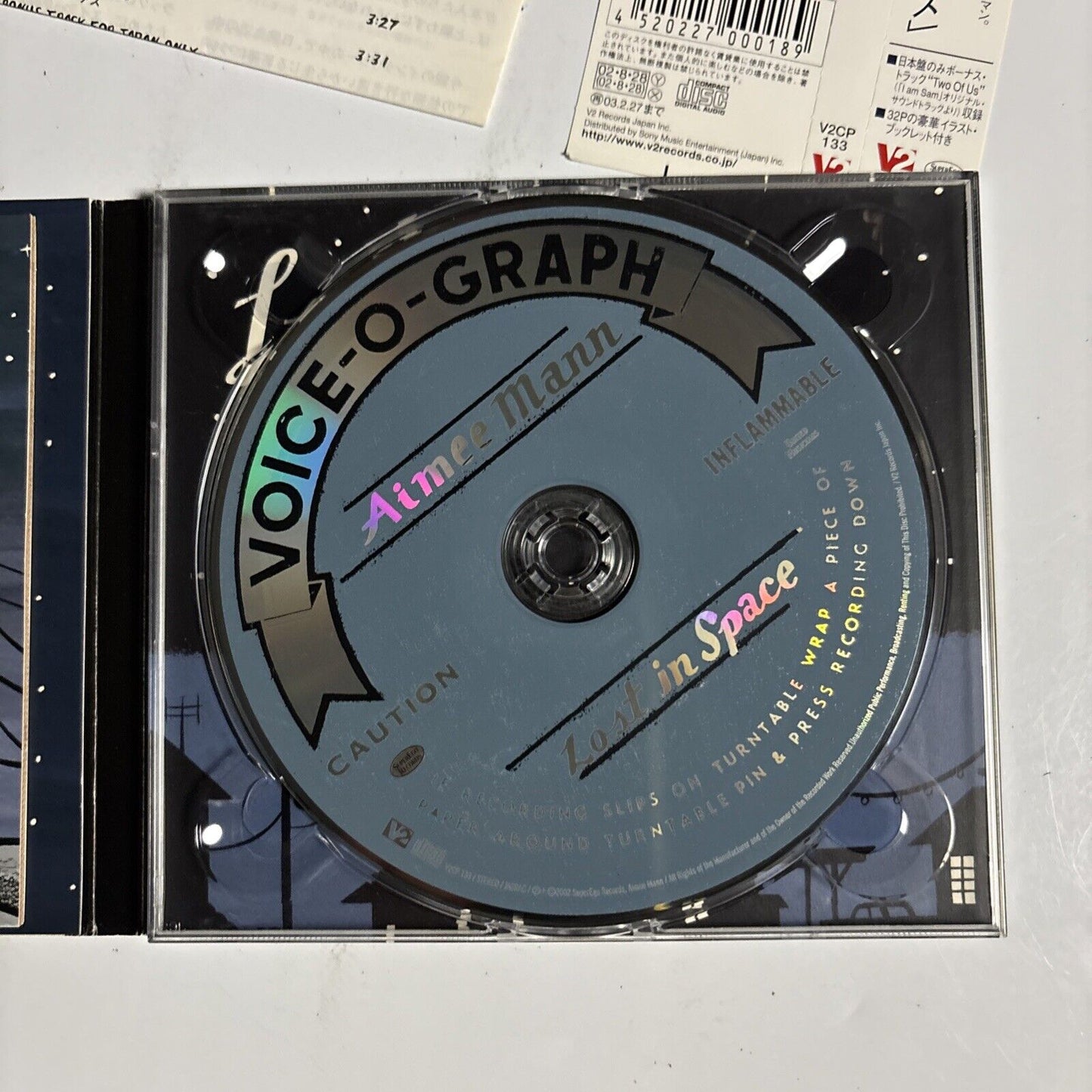 Aimee Mann – Lost In Space (CD, 2002) v2cp-133 Japan obi, Digipak