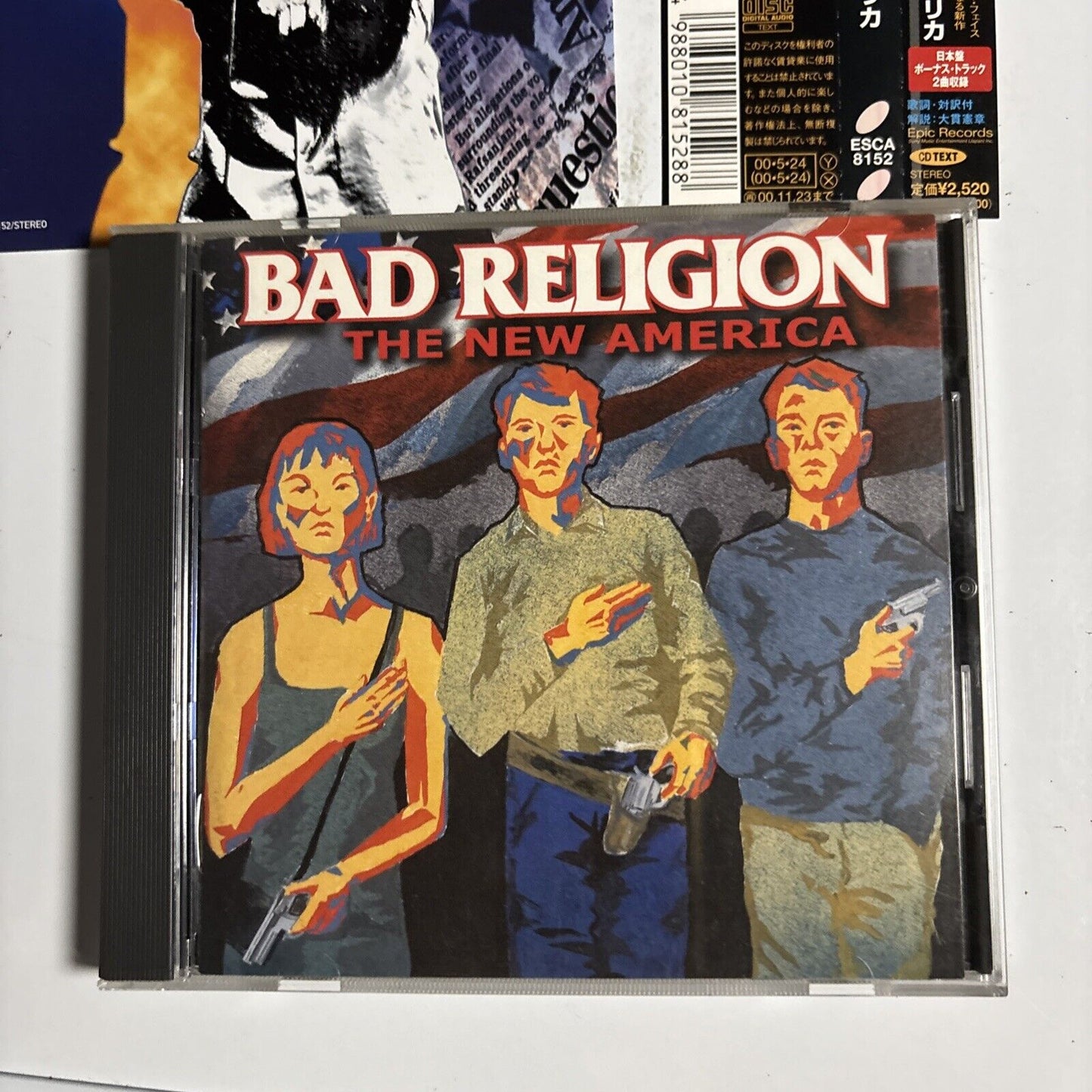 Bad Religion – The New America (CD, 2000) esca-8152 Japan Bonus Track, obi