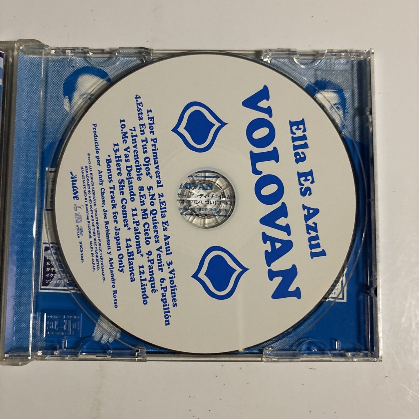 Volovan – Ella Es Azul (CD, 2003) rbcs-2046 Japan Bonus Track