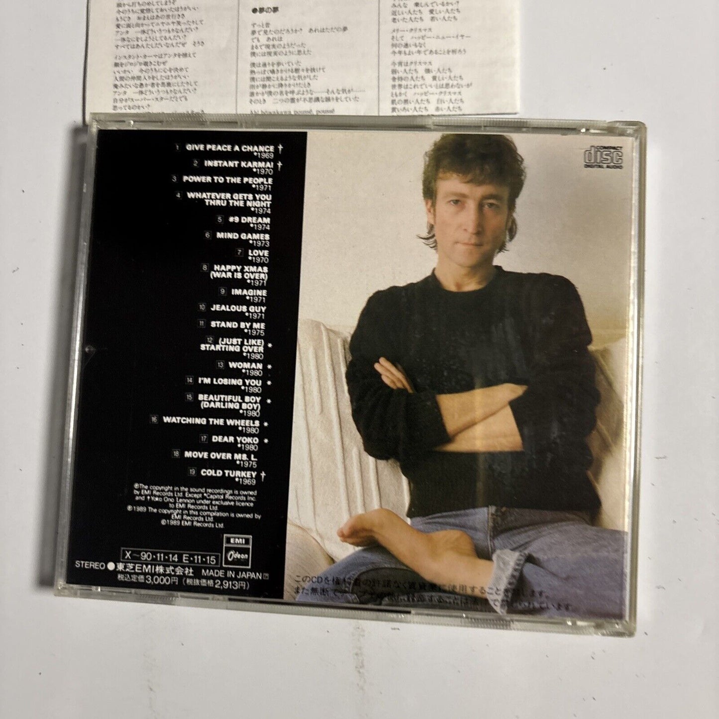 John Lennon – The John Lennon Collection (CD, 1989) tocp-5923 Japan
