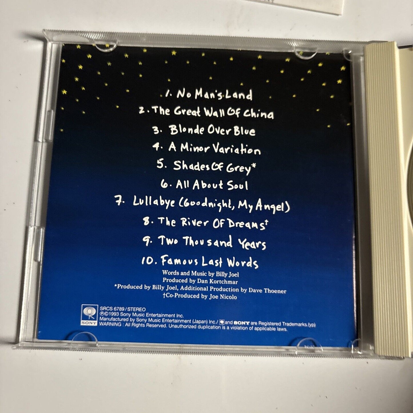 Billy Joel – River Of Dreams (CD, 1993) srcs-6789 Japan