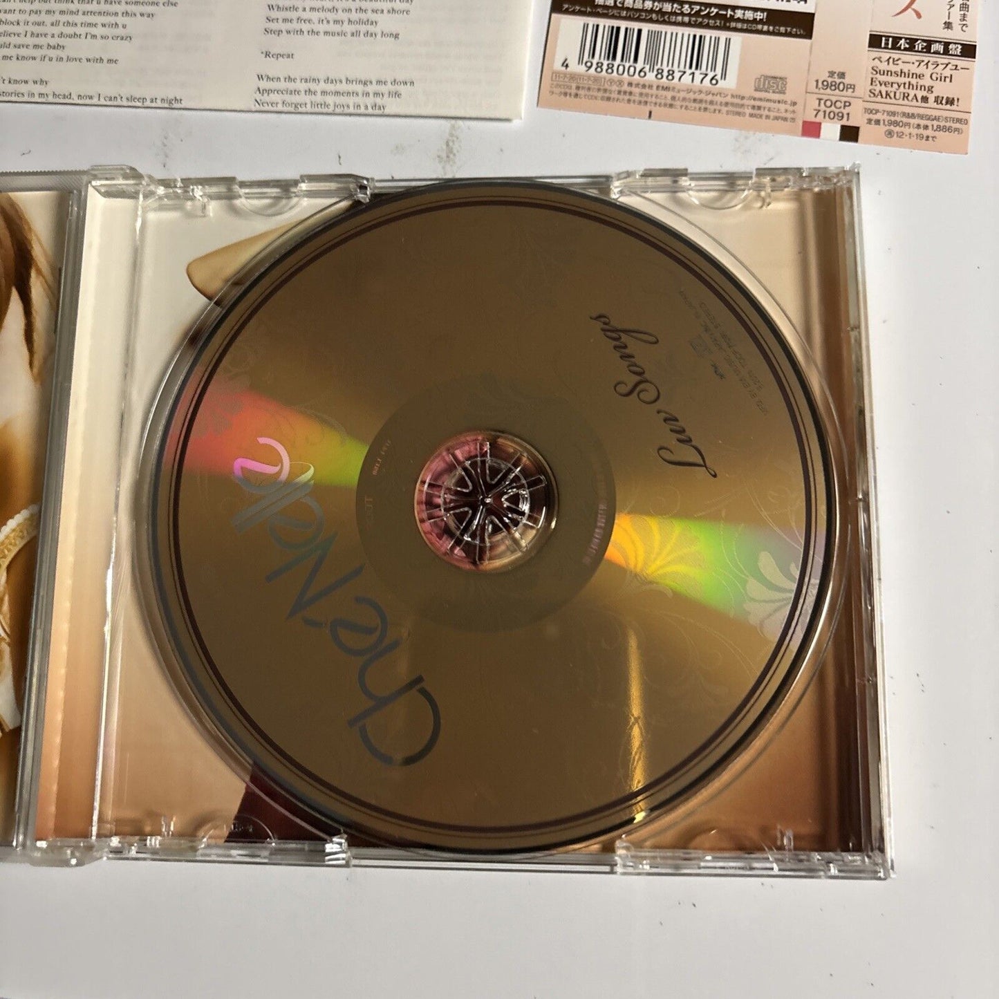 Che'Nelle – Luv Songs (CD, 2011) tocp-71091 Japan obi