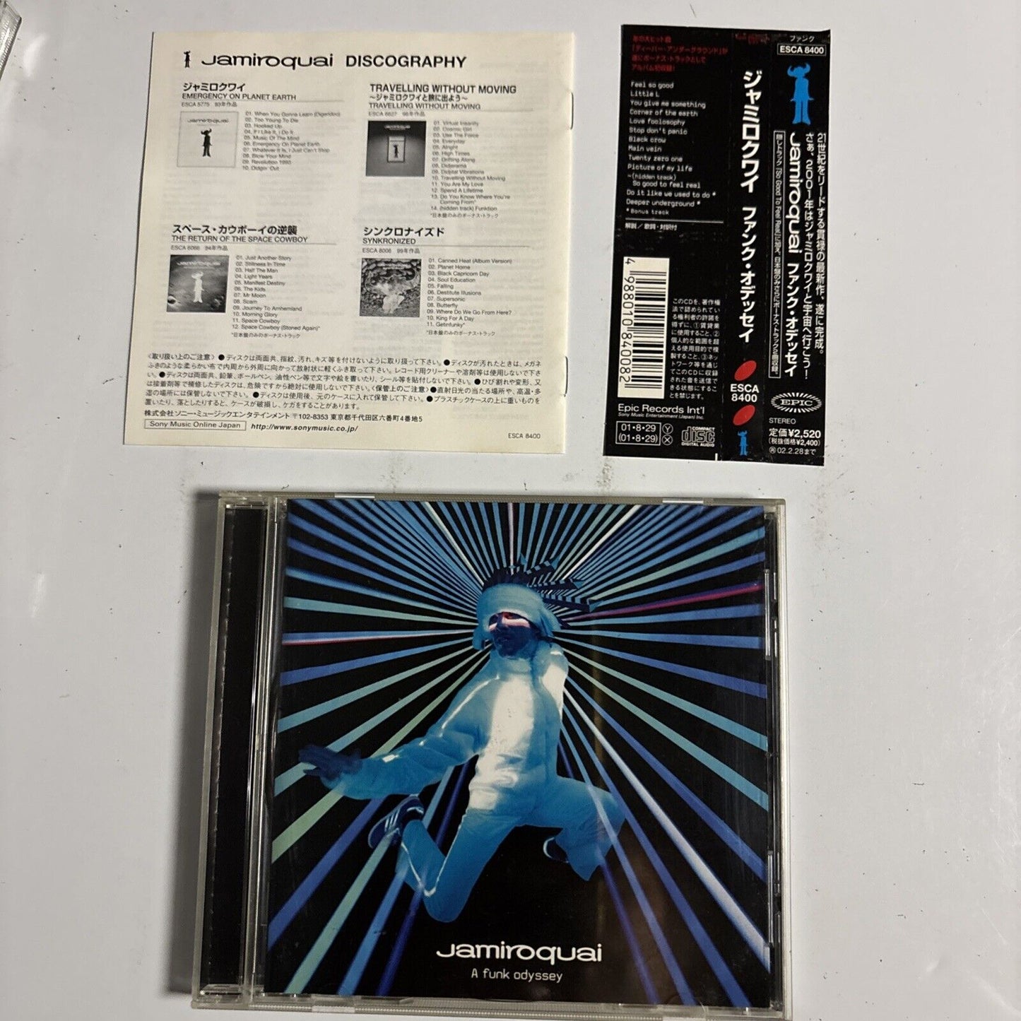 Jamiroquai – A Funk Odyssey (CD, 2001) esca-8400 Japan obi