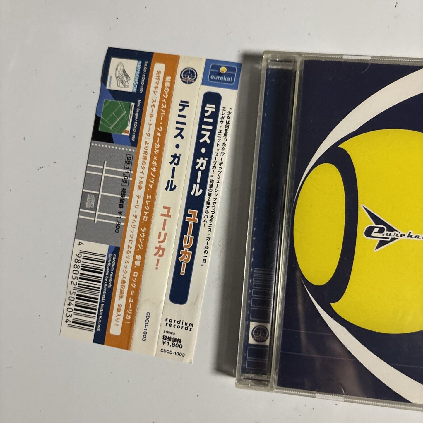 Eureka! – Tennis Girl (CD, 1999) cdcd-1003 Japan obi