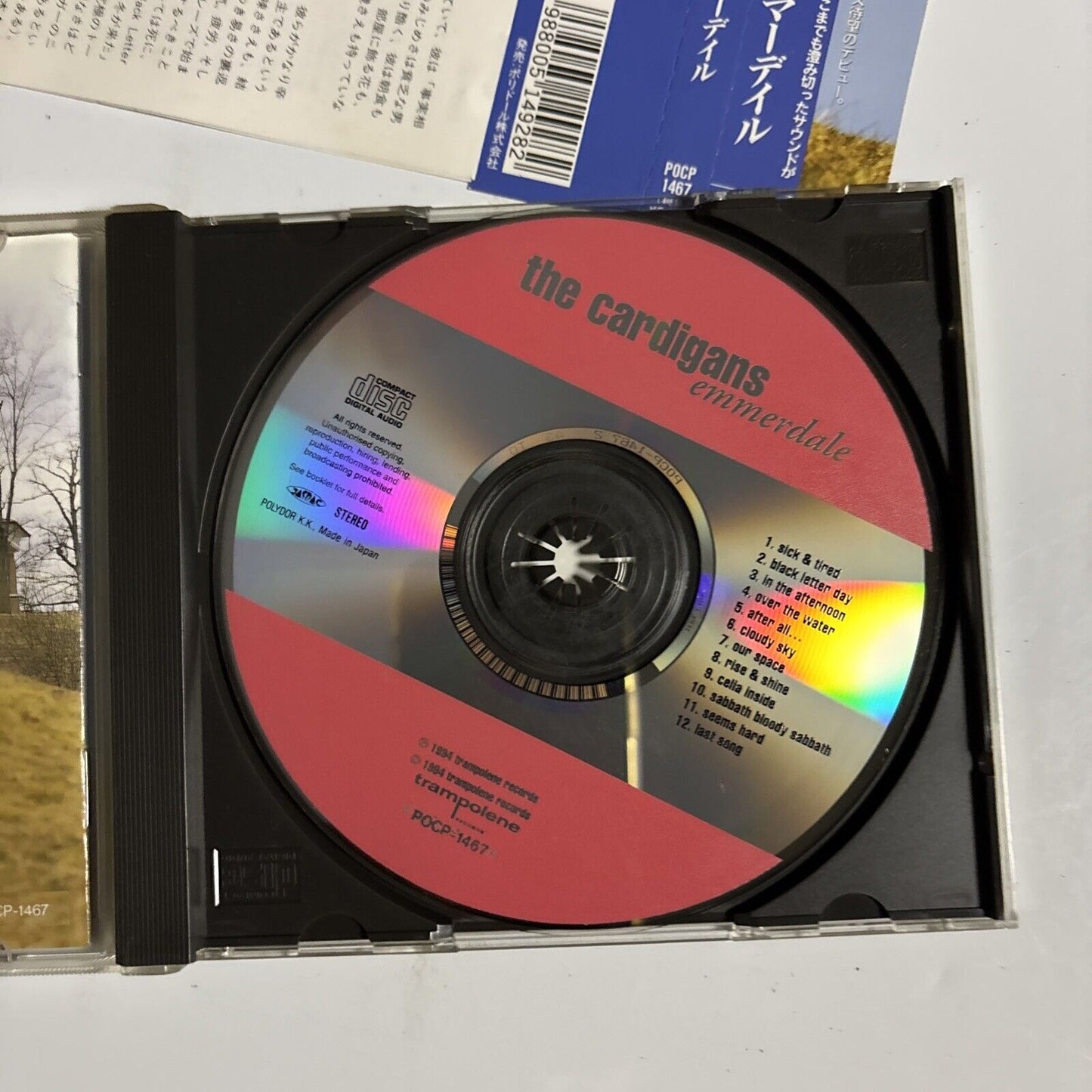 The Cardigans – Emmerdale (CD, 1994) pocp-1467 Japan