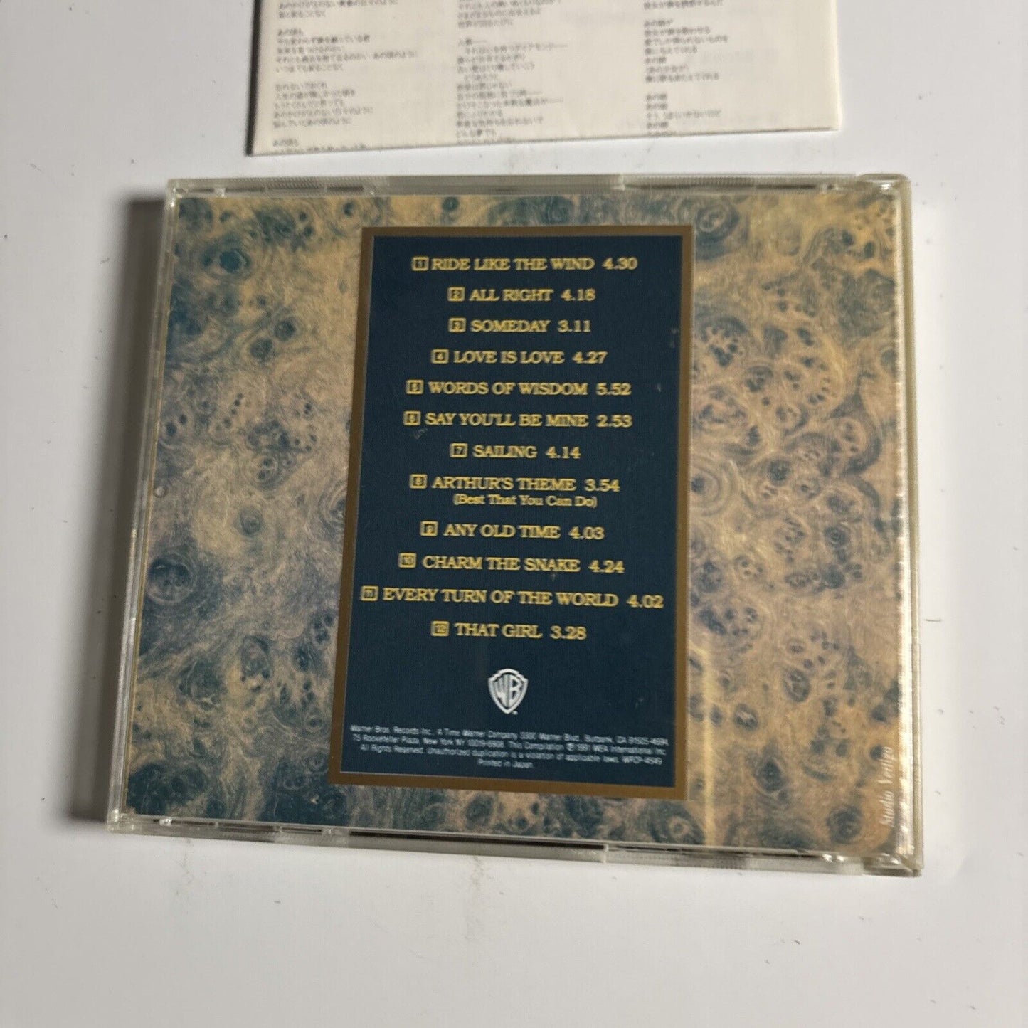 Christopher Cross – The Best Of Christopher Cross (CD, 1991) wpcp-4549 Japan